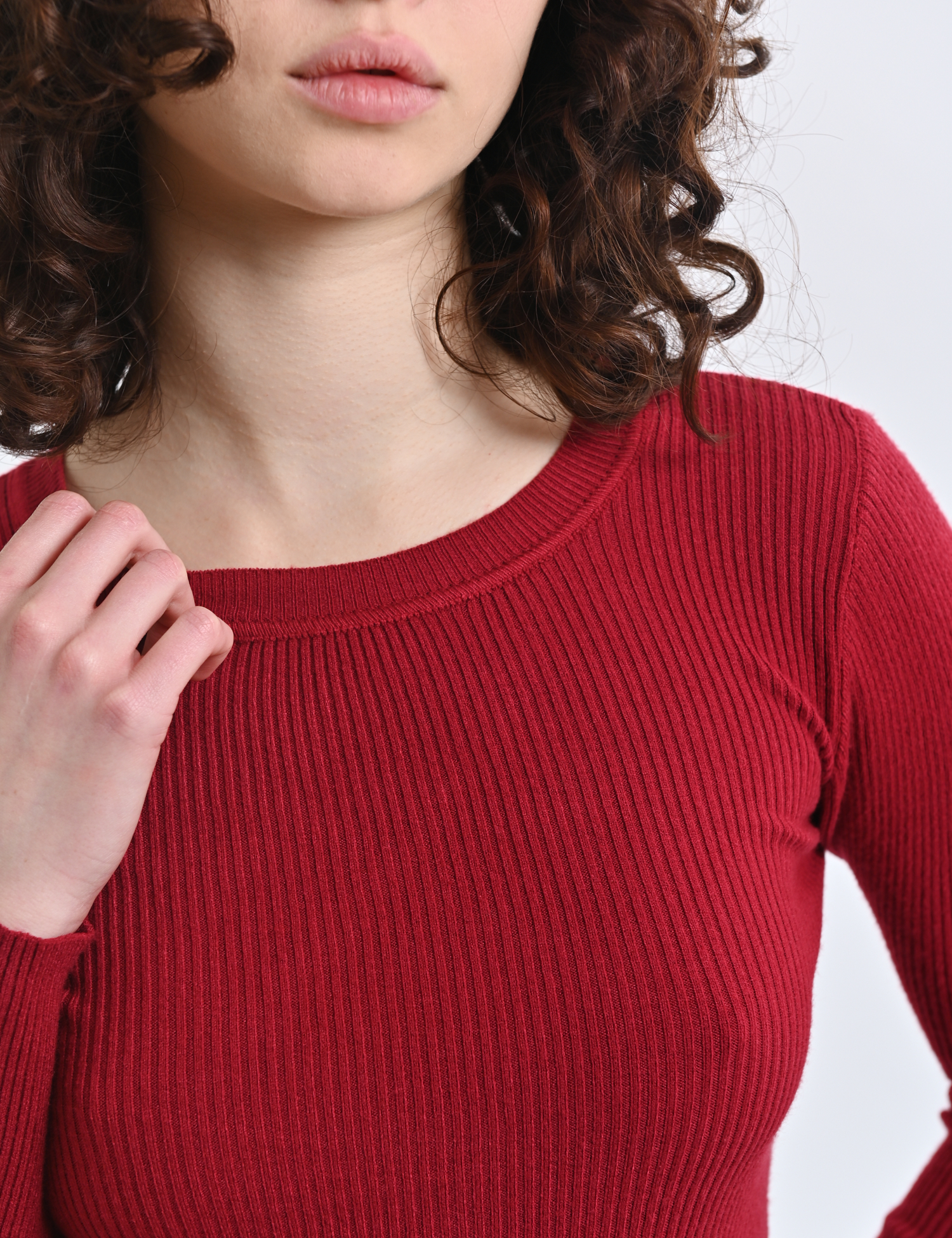 Картинка Лонгслів бордовий 