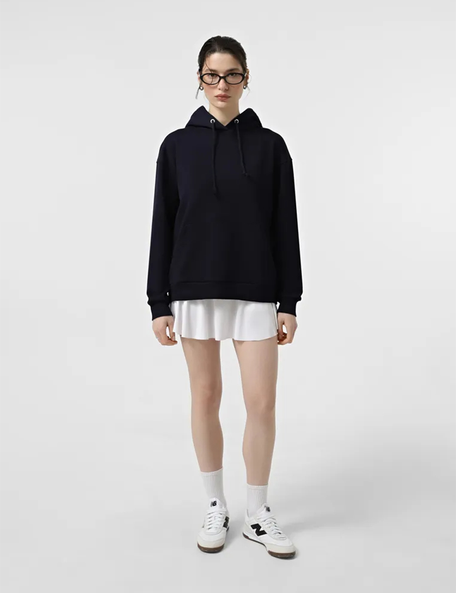 Картинка Жіноче темно-синє базове худі