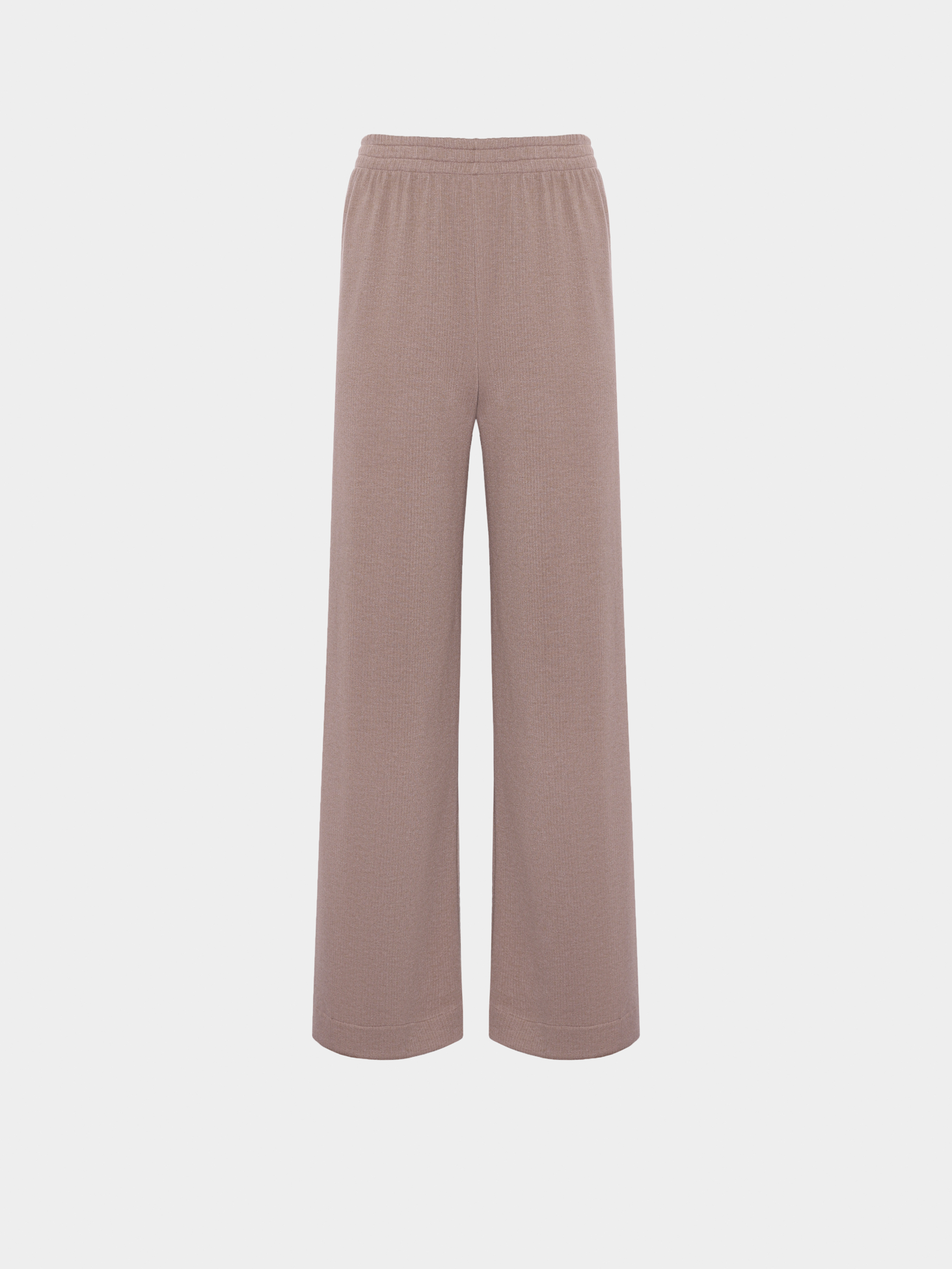 Картинка Штани з м'якого трикотажу бежевого кольору