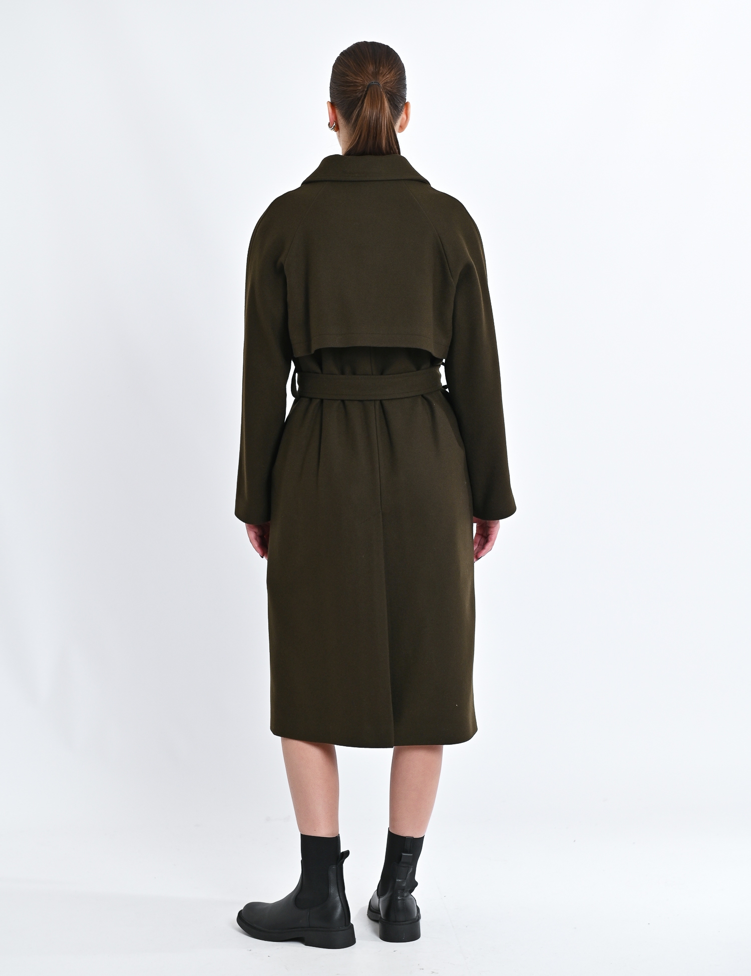 Картинка Пальто темно-зелене