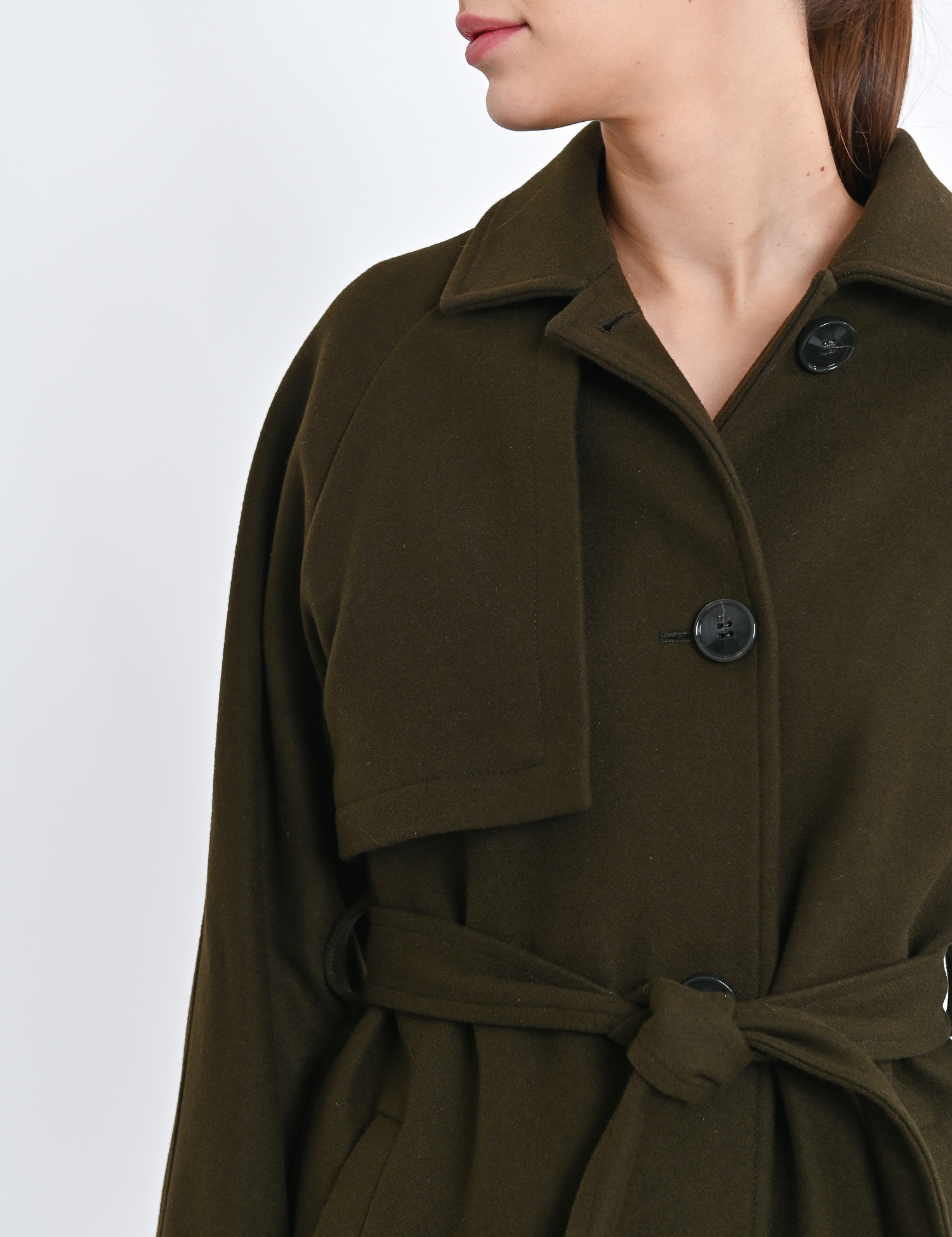 Картинка Пальто темно-зелене