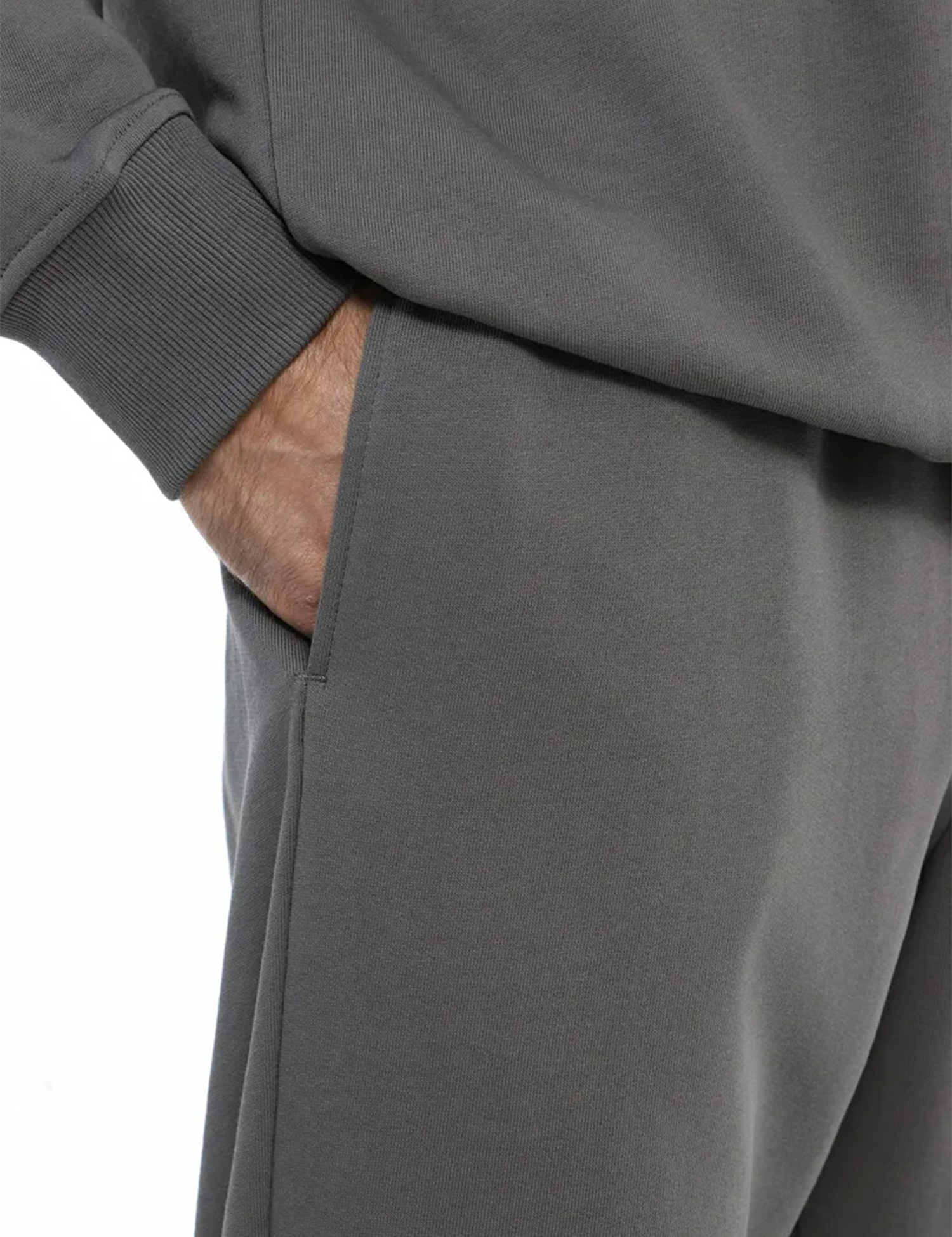 Картинка Чоловічі темно-сірі трикотажні штани