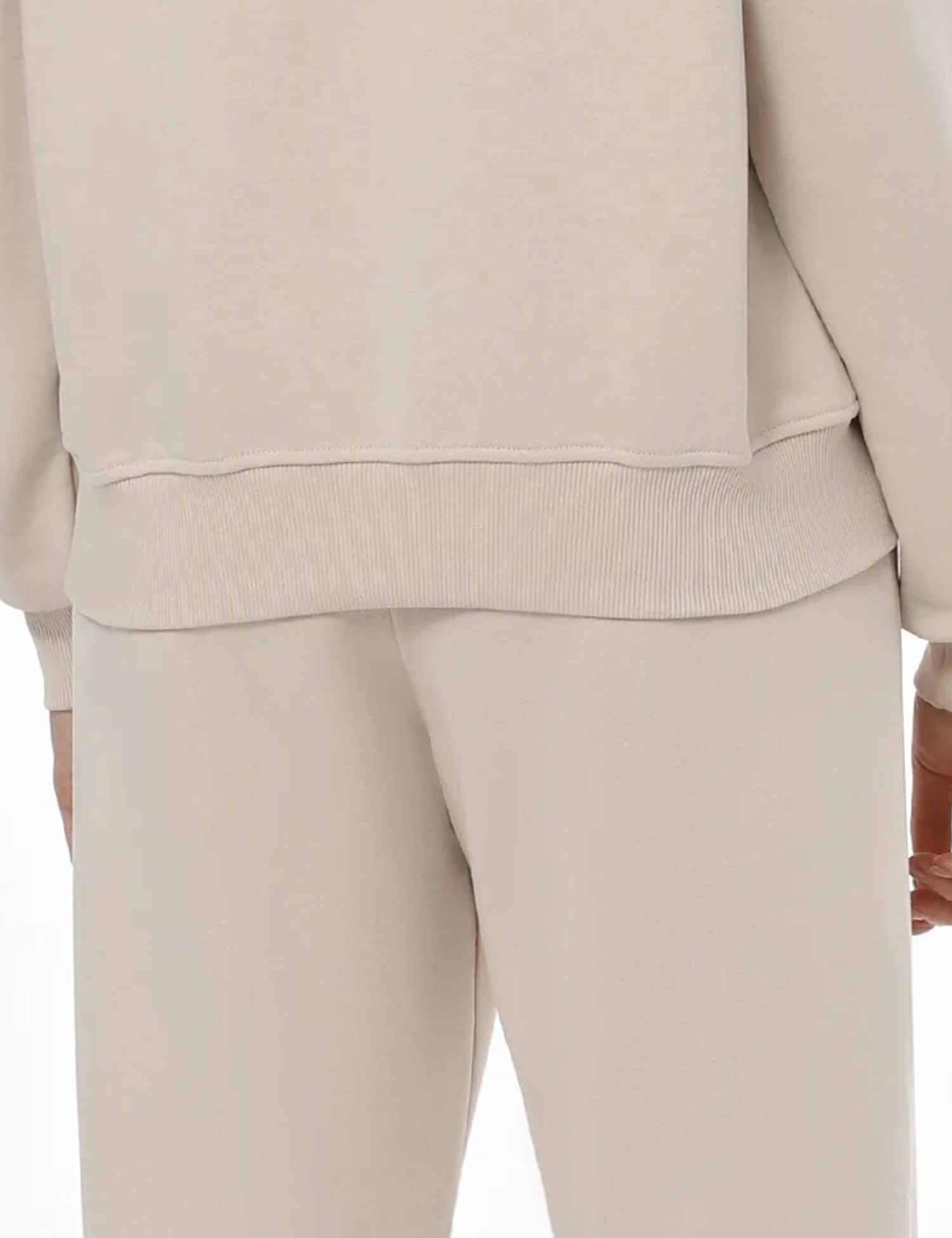 Картинка Жіночі бежеві трикотажні штани