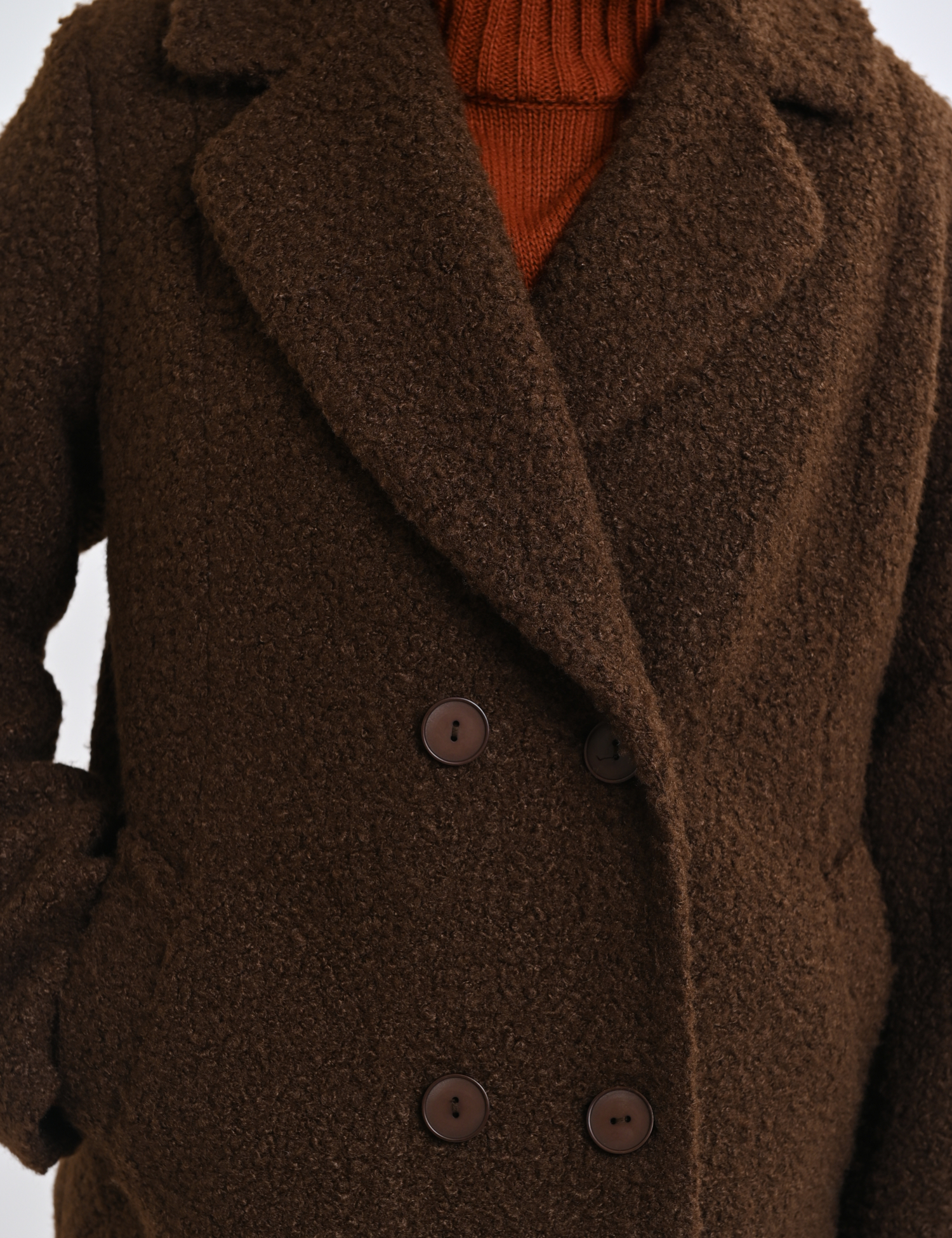 Картинка Пальто коричневе 