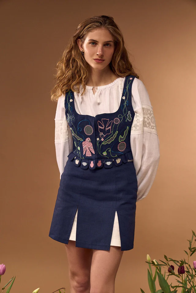 Картинка Корсет синій