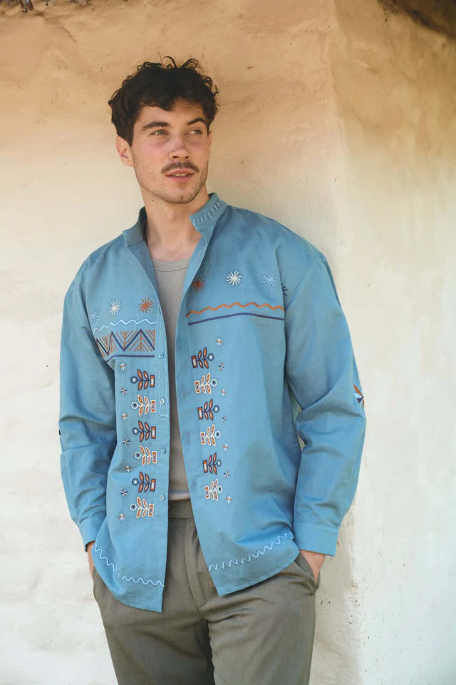 Картинка Вишиванка блакитна