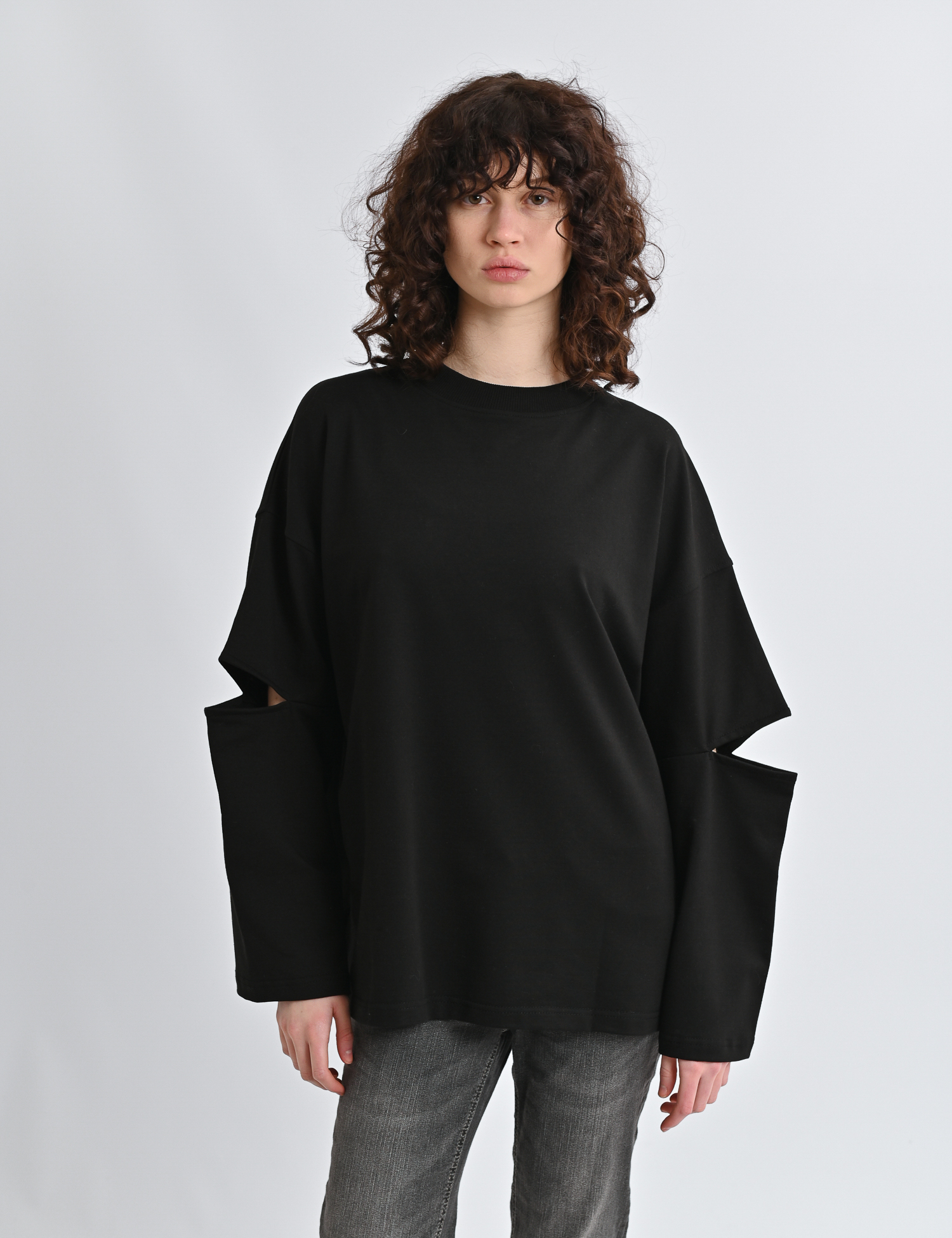 Картинка Лонгслів чорний