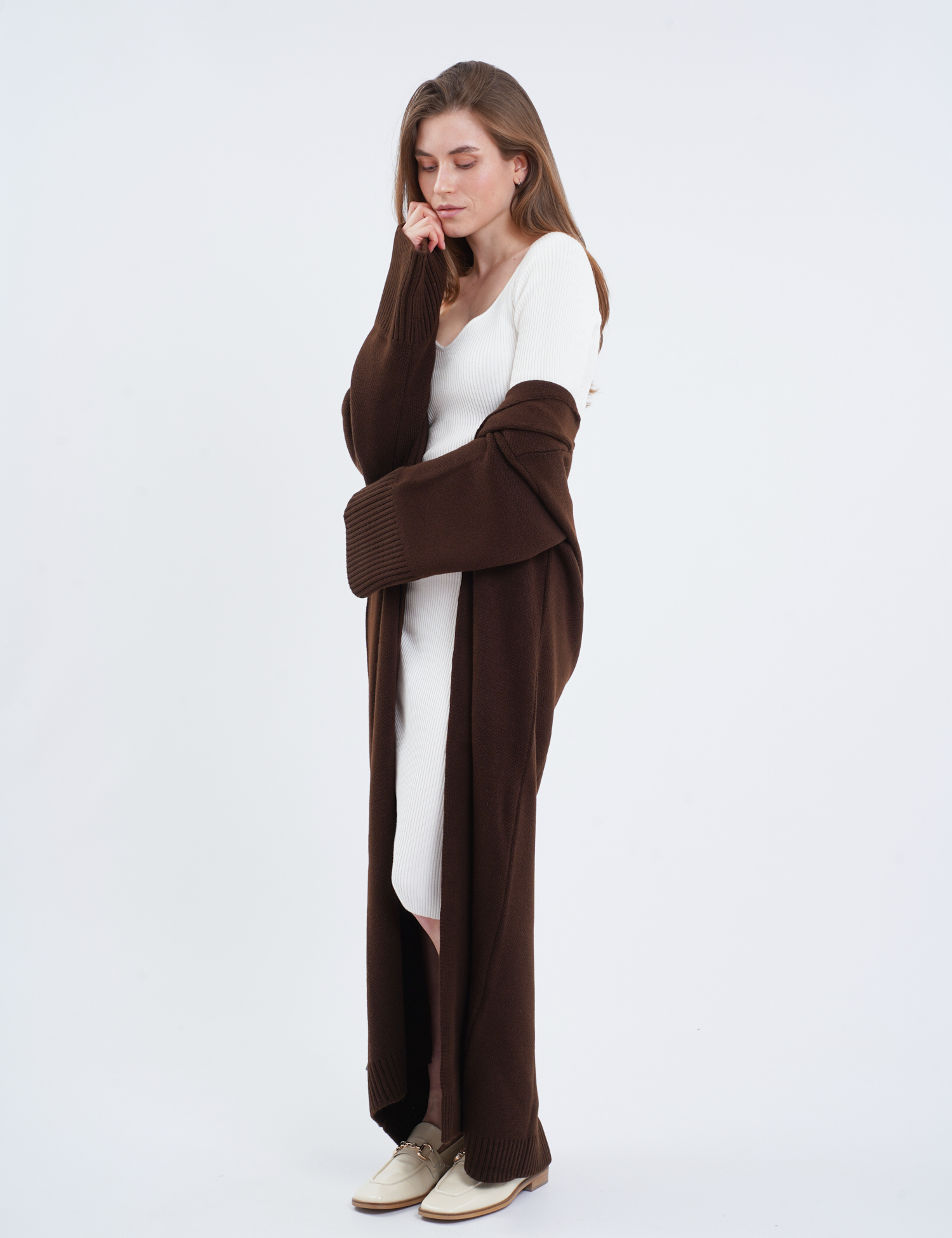 Картинка Кардиган темно-коричневий