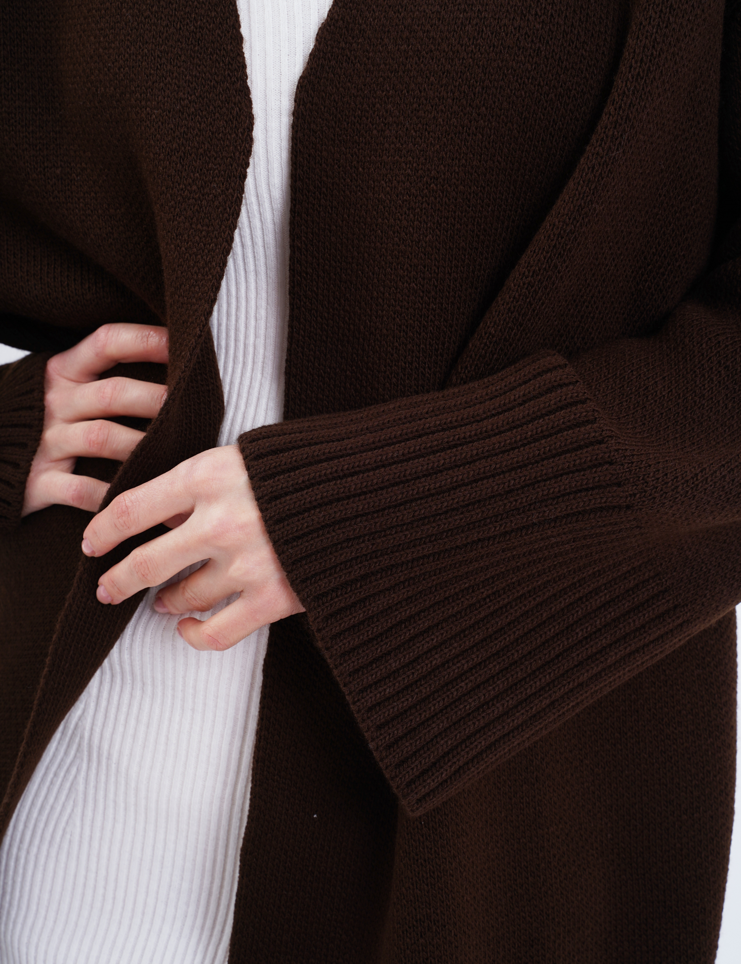 Картинка Кардиган темно-коричневий