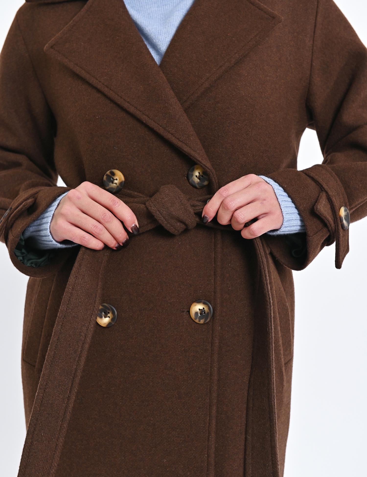 Картинка Пальто коричневе