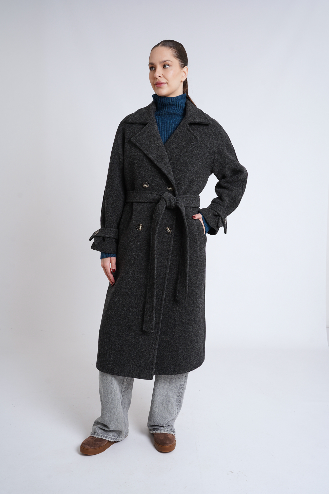 Картинка Пальто темно-сіре