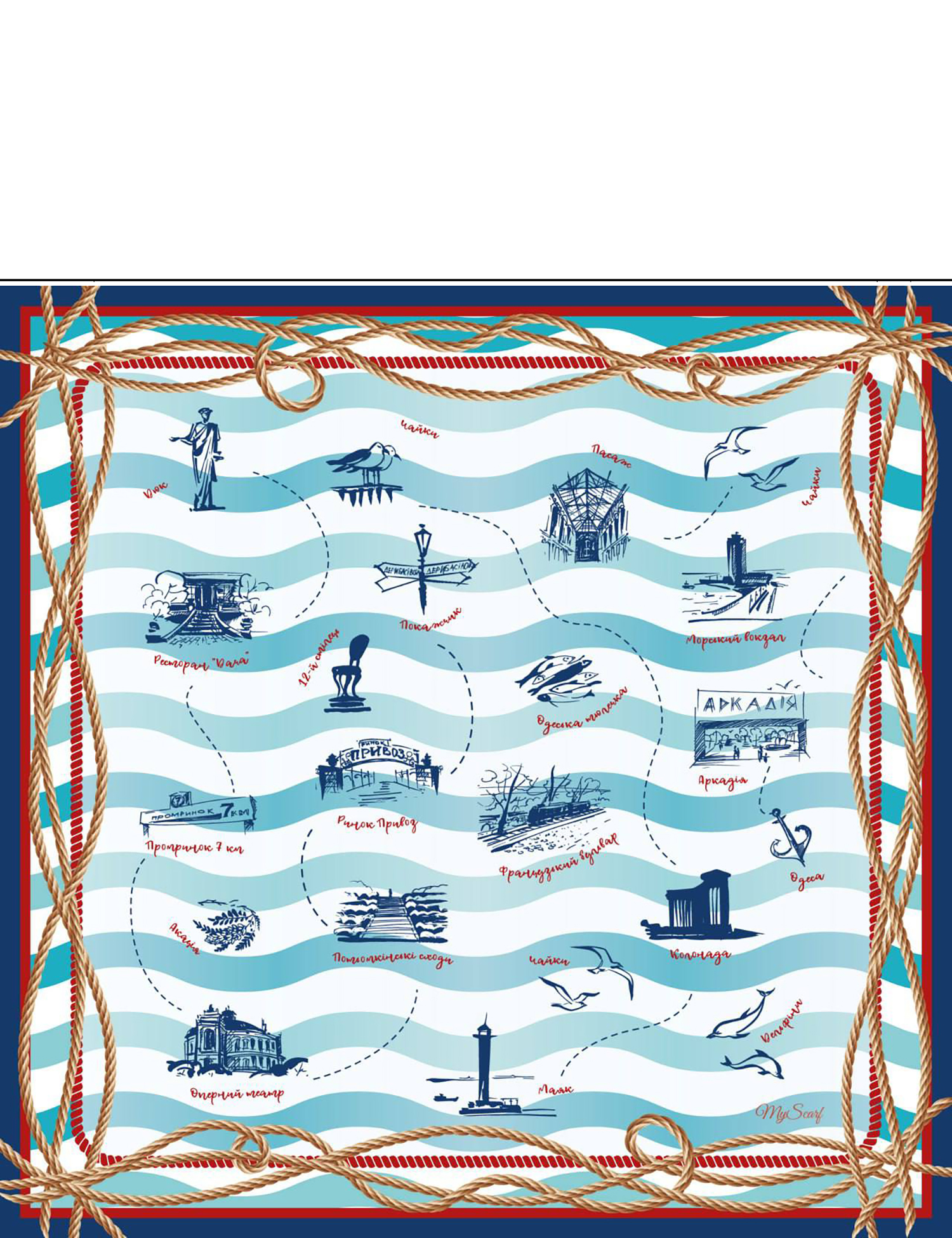 Картинка Брелок-хустинка "Моя Одеса"