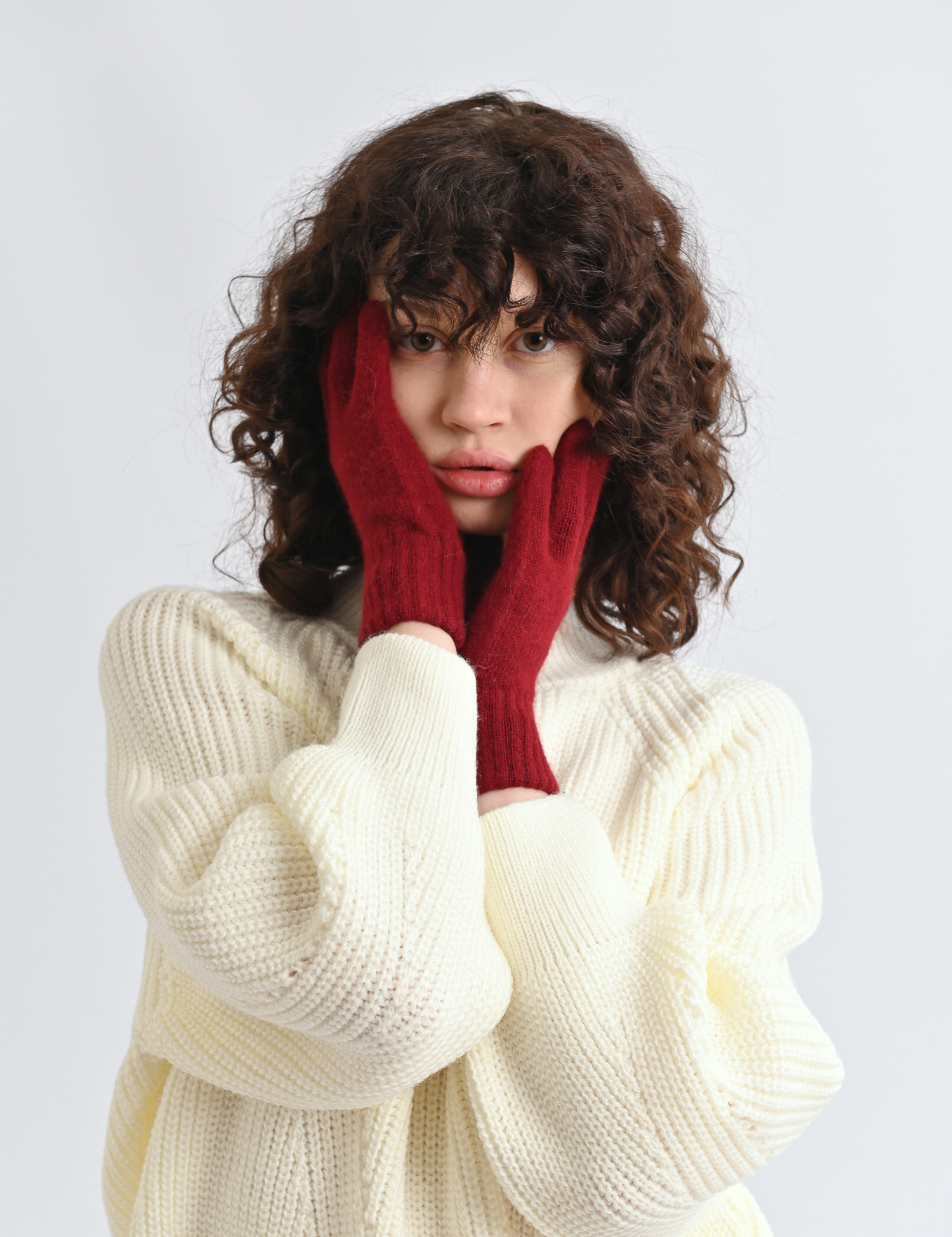 Картинка Рукавички бордові