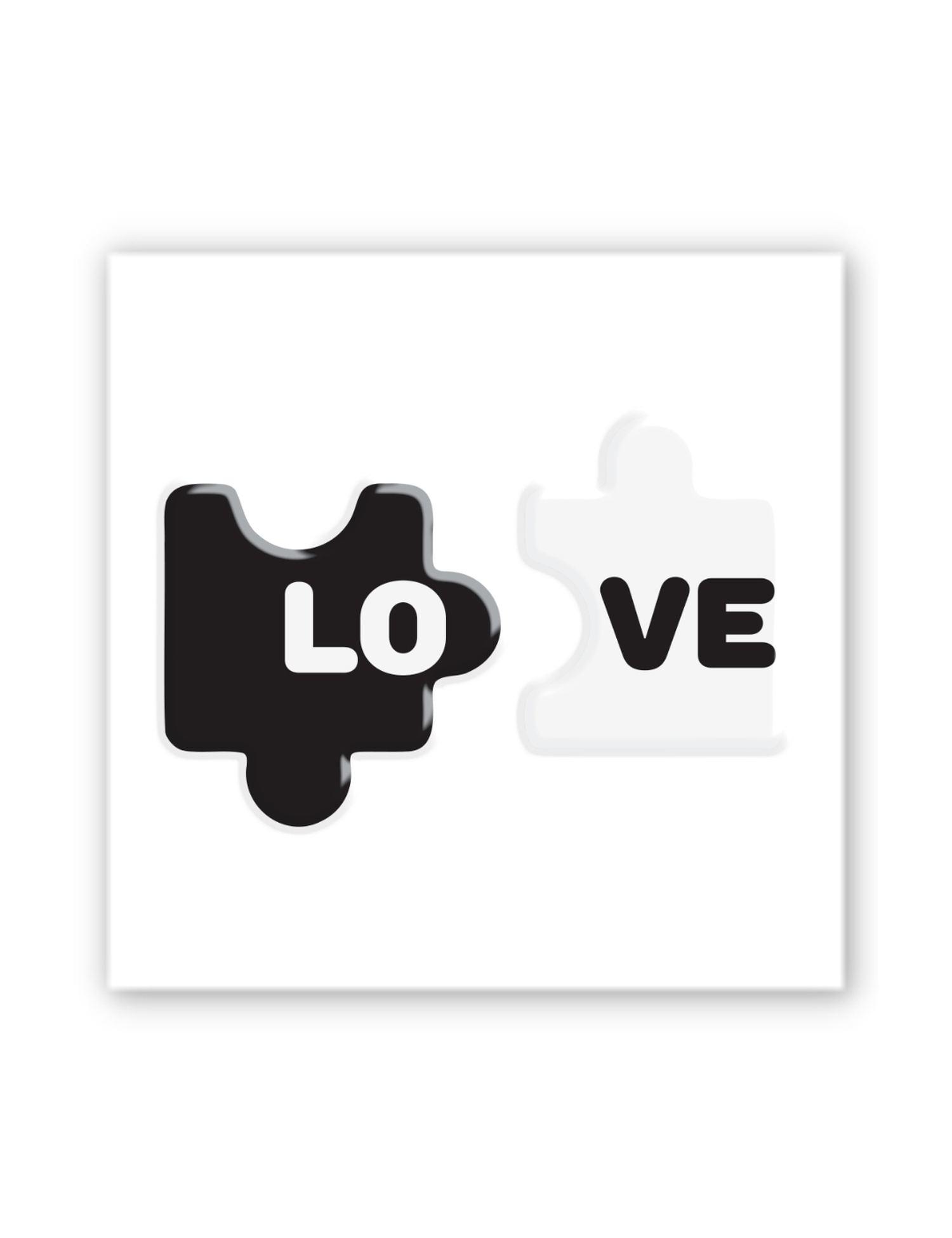 Картинка Наліпка LOVE у формі пазла