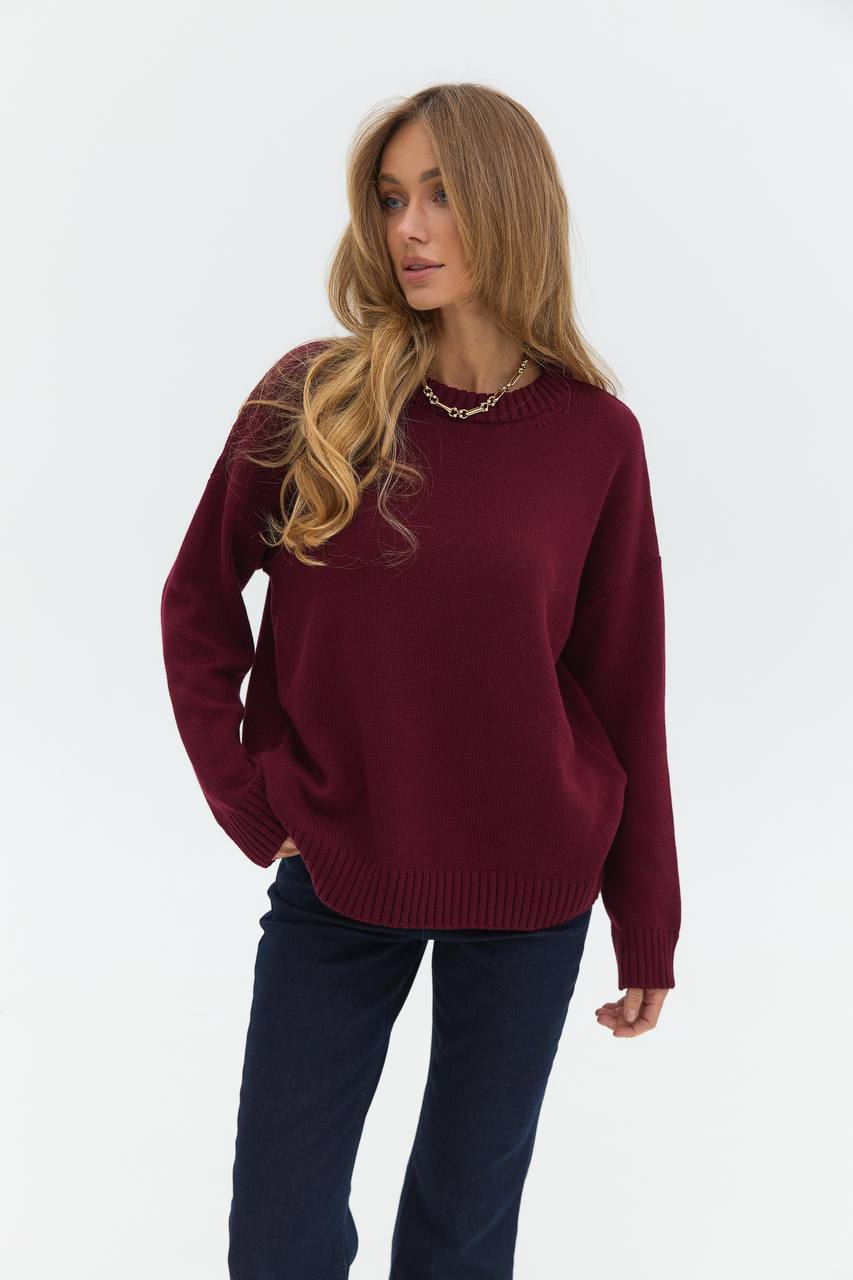 Картинка Светр бордовий