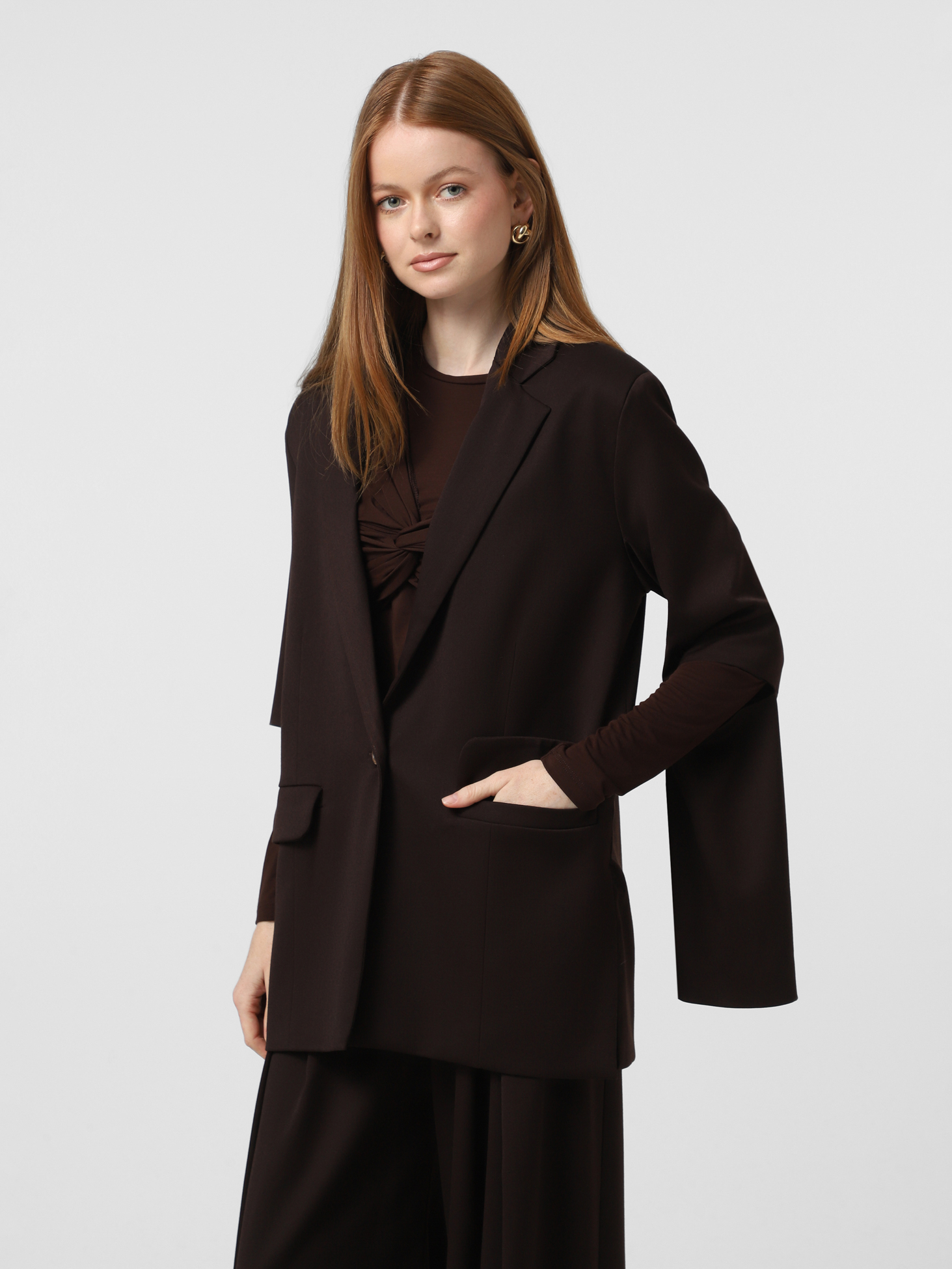 Картинка Піджак темно-коричневий