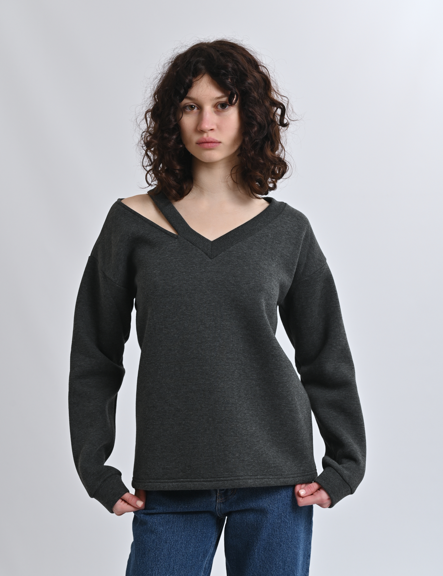 Картинка Світшот темно-сірий