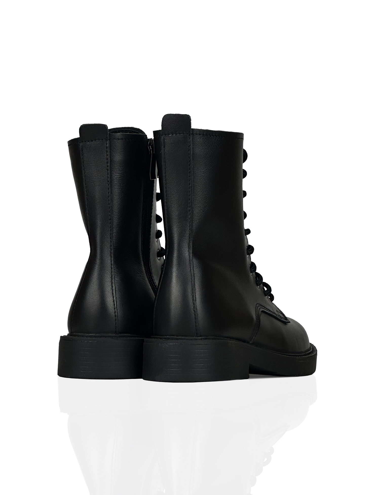 Картинка Черевики осінні чорні з натуральної шкіри