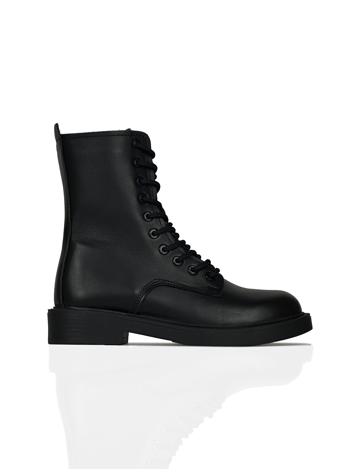 Картинка Черевики осінні чорні з натуральної шкіри