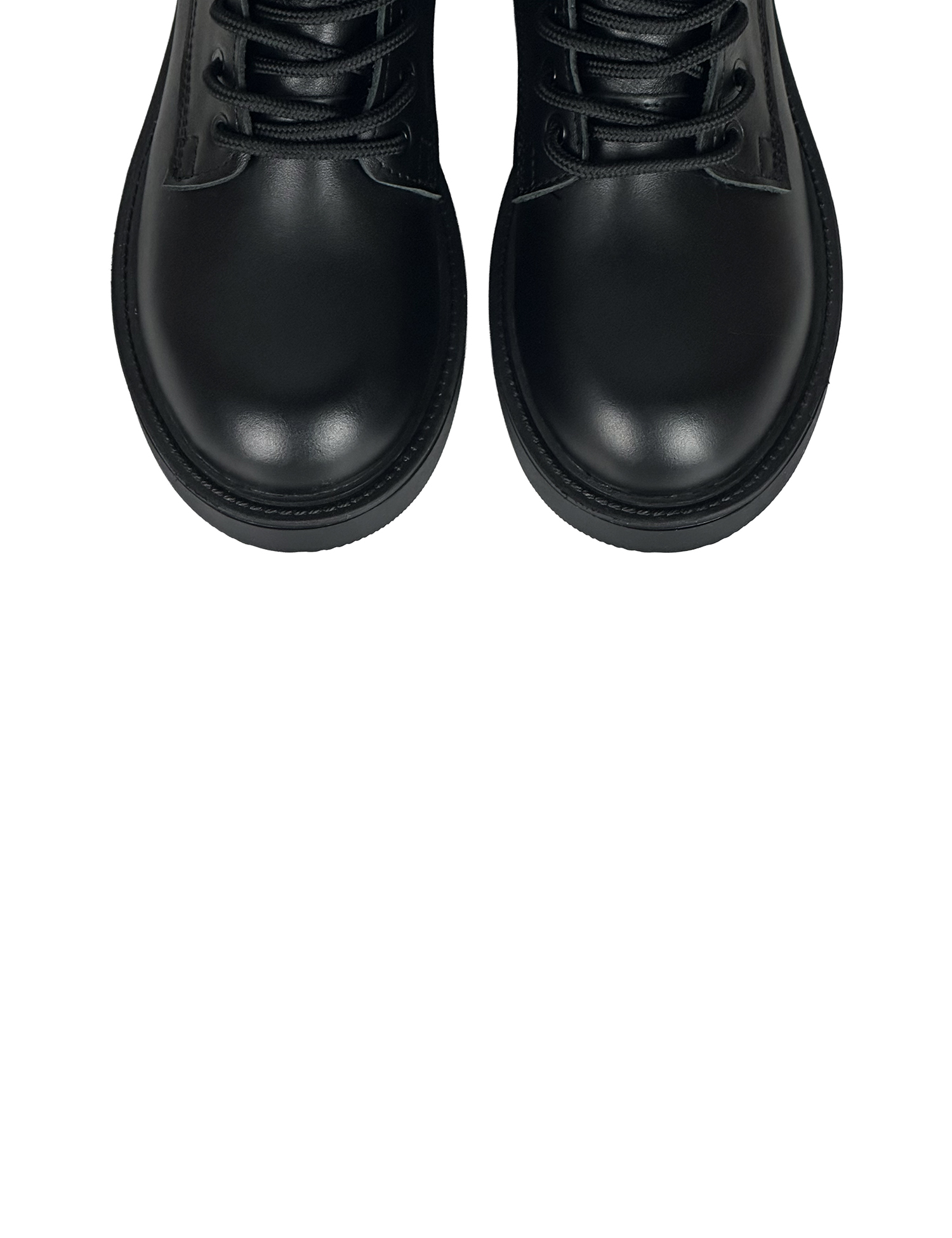 Картинка Черевики осінні чорні з натуральної шкіри