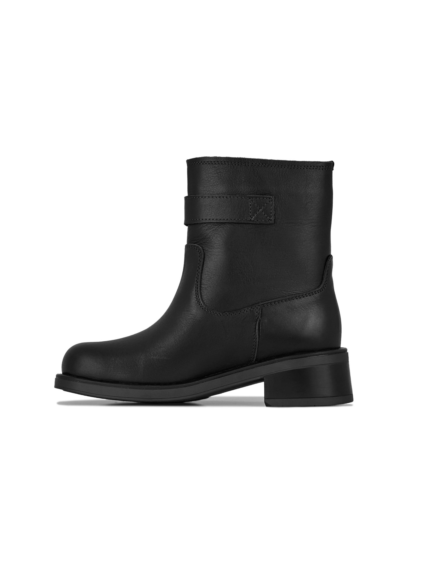 Картинка Черевики осінні чорні з натуральної шкіри