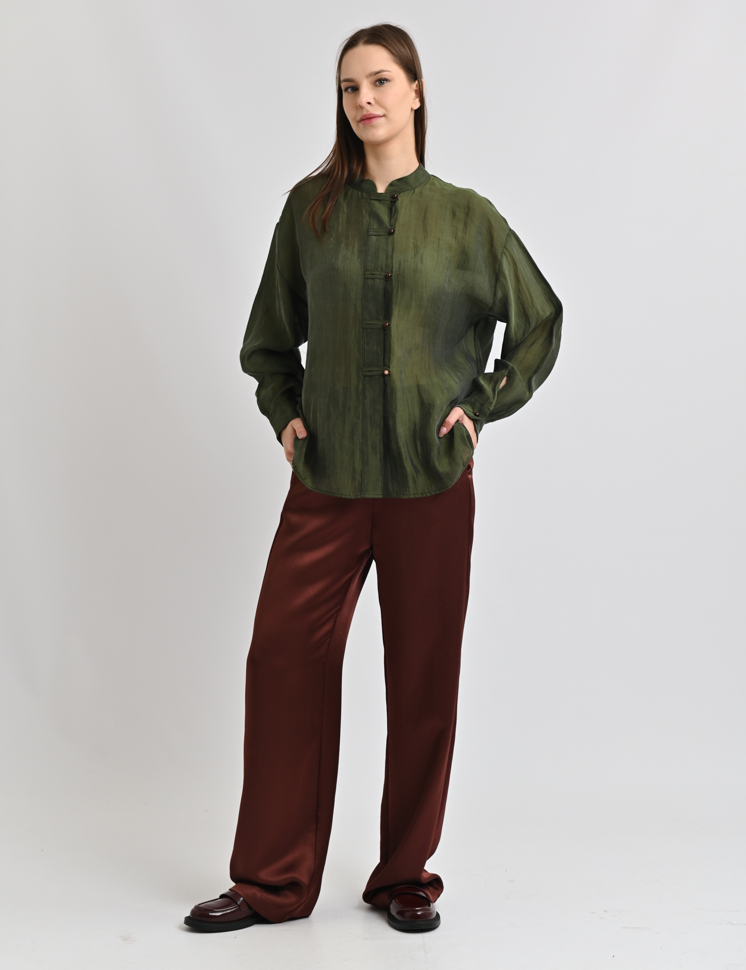 Картинка Штани темно-коричневі