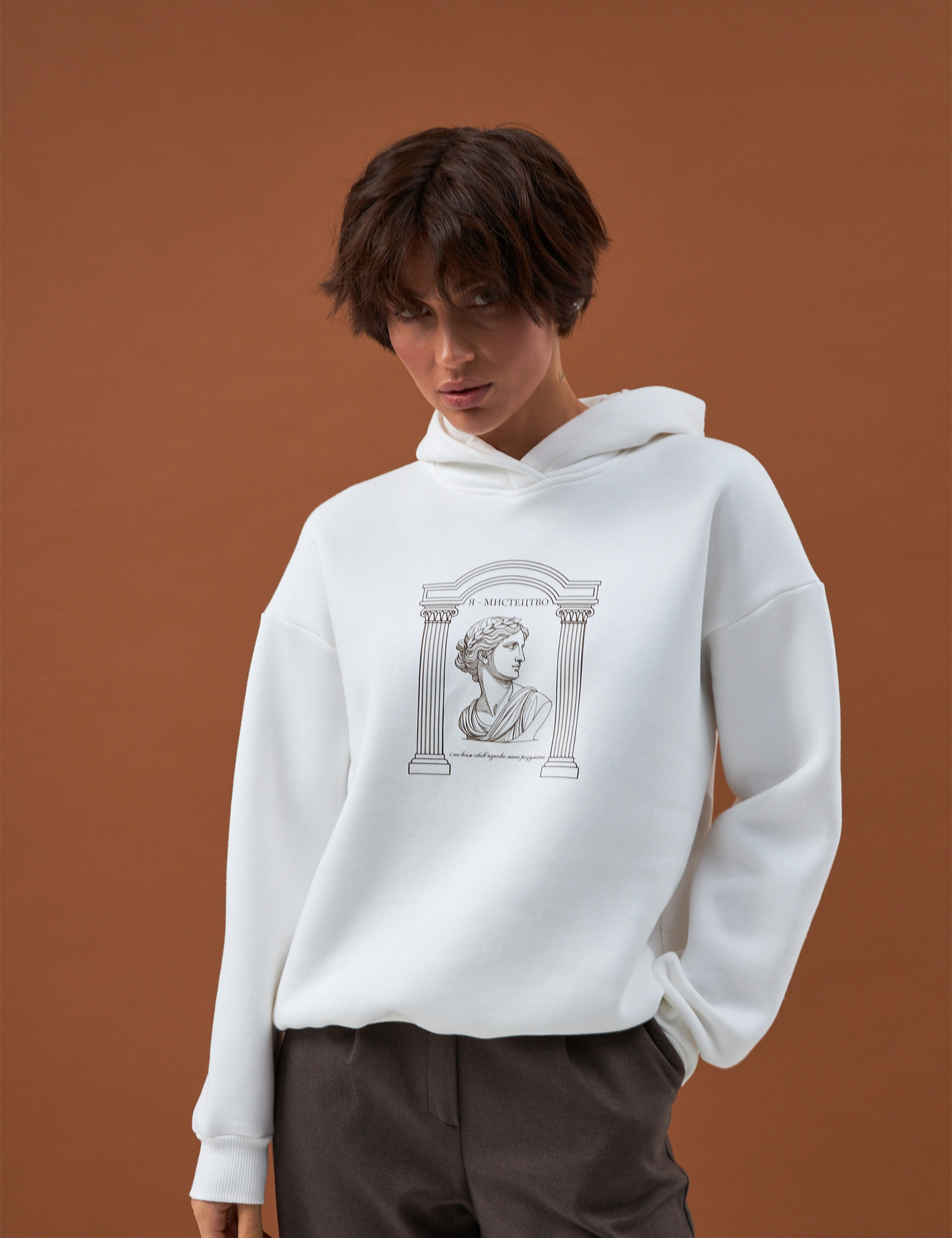 Картинка Худі біле