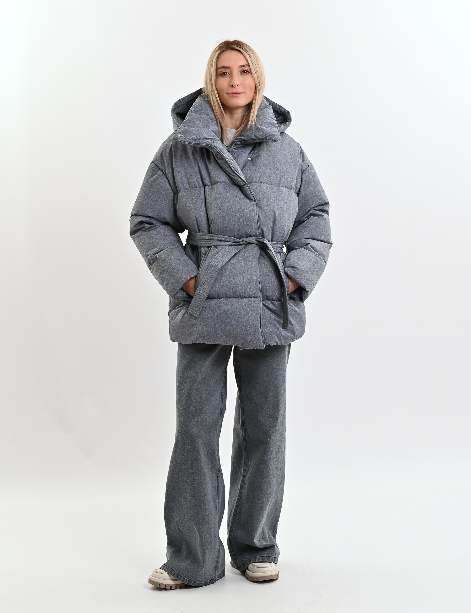 Картинка Пуховик сірий