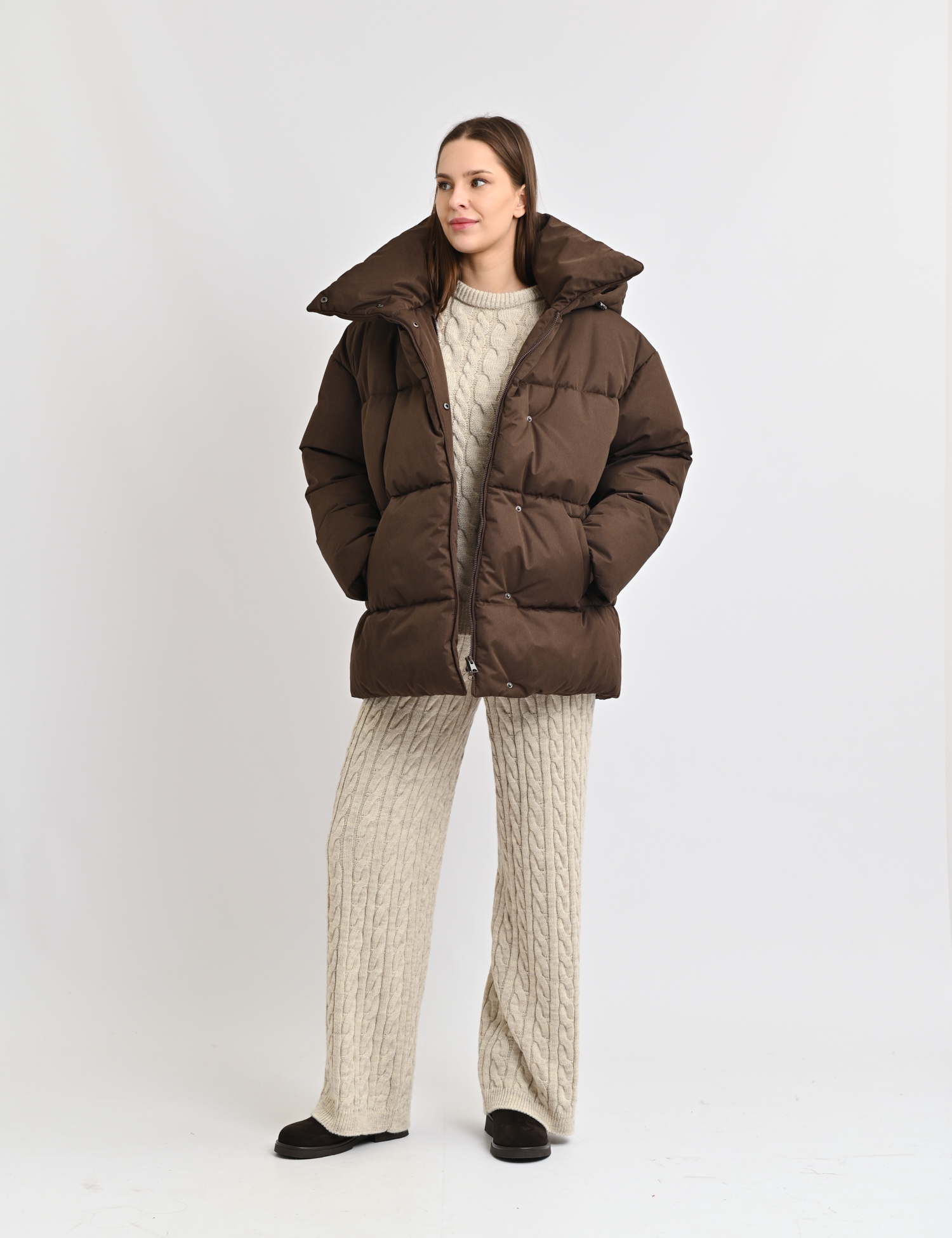 Картинка Пуховик коричневий