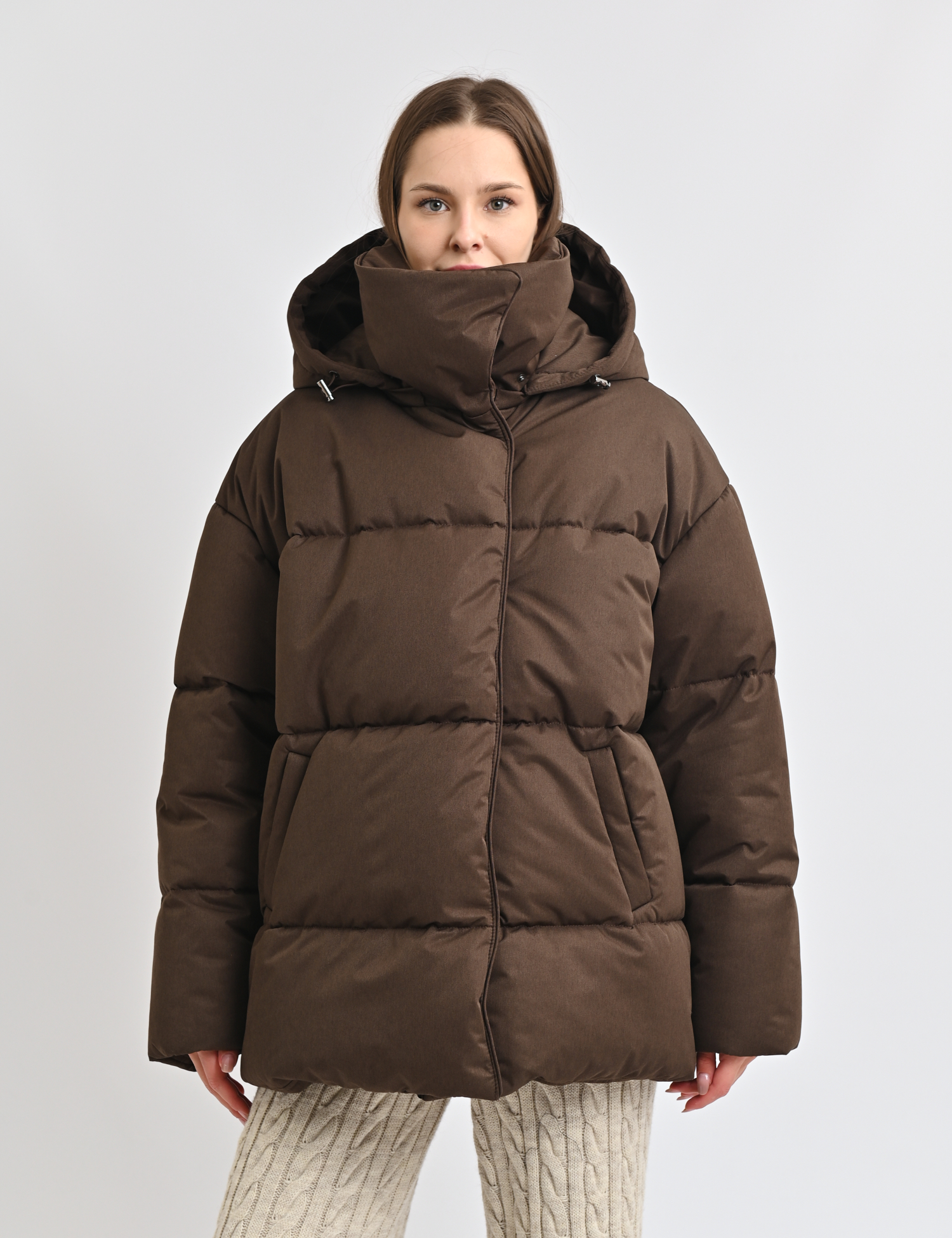 Картинка Пуховик коричневий