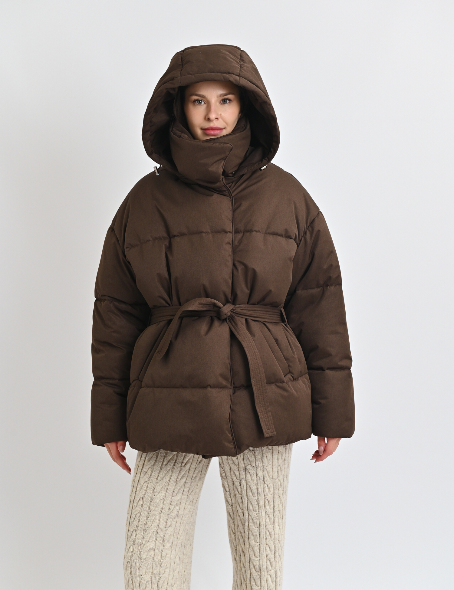Картинка Пуховик коричневий