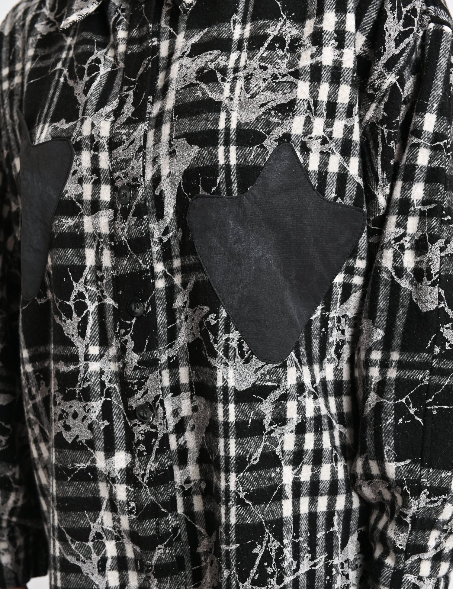 Картинка Сорочка чорна картата