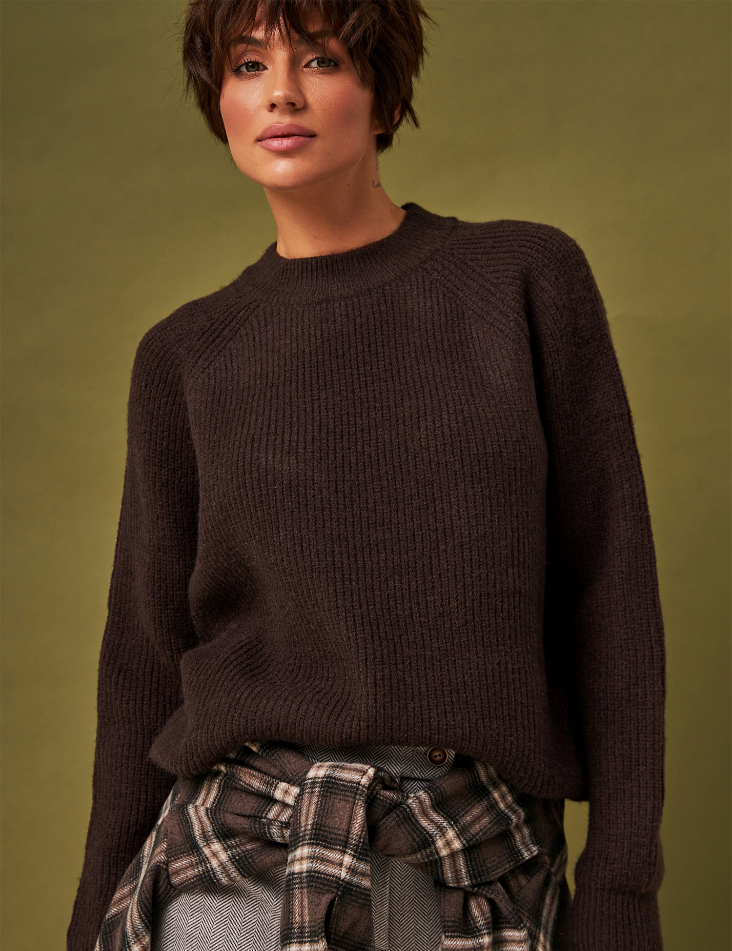 Картинка Светр коричневий