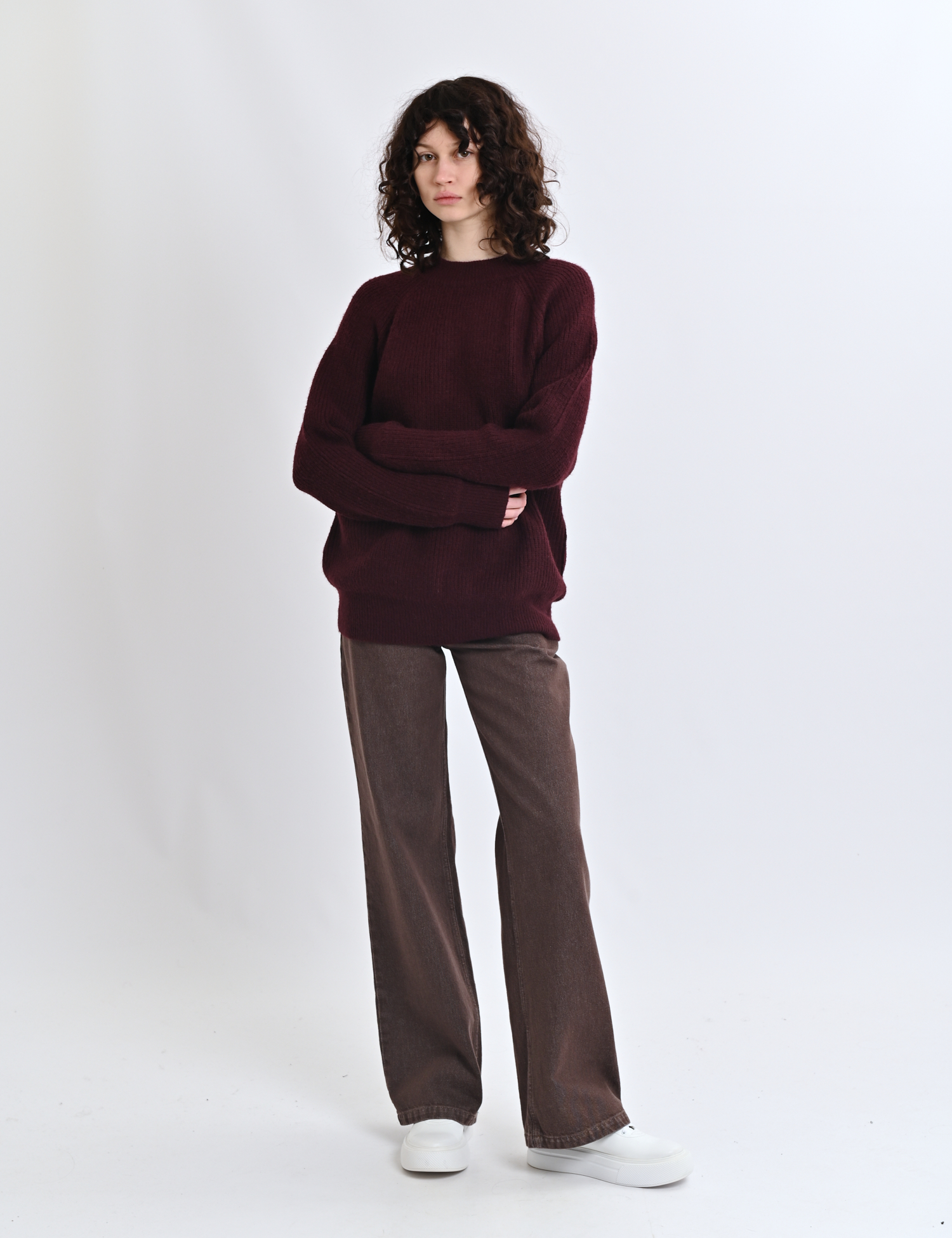 Картинка Светр бордовий