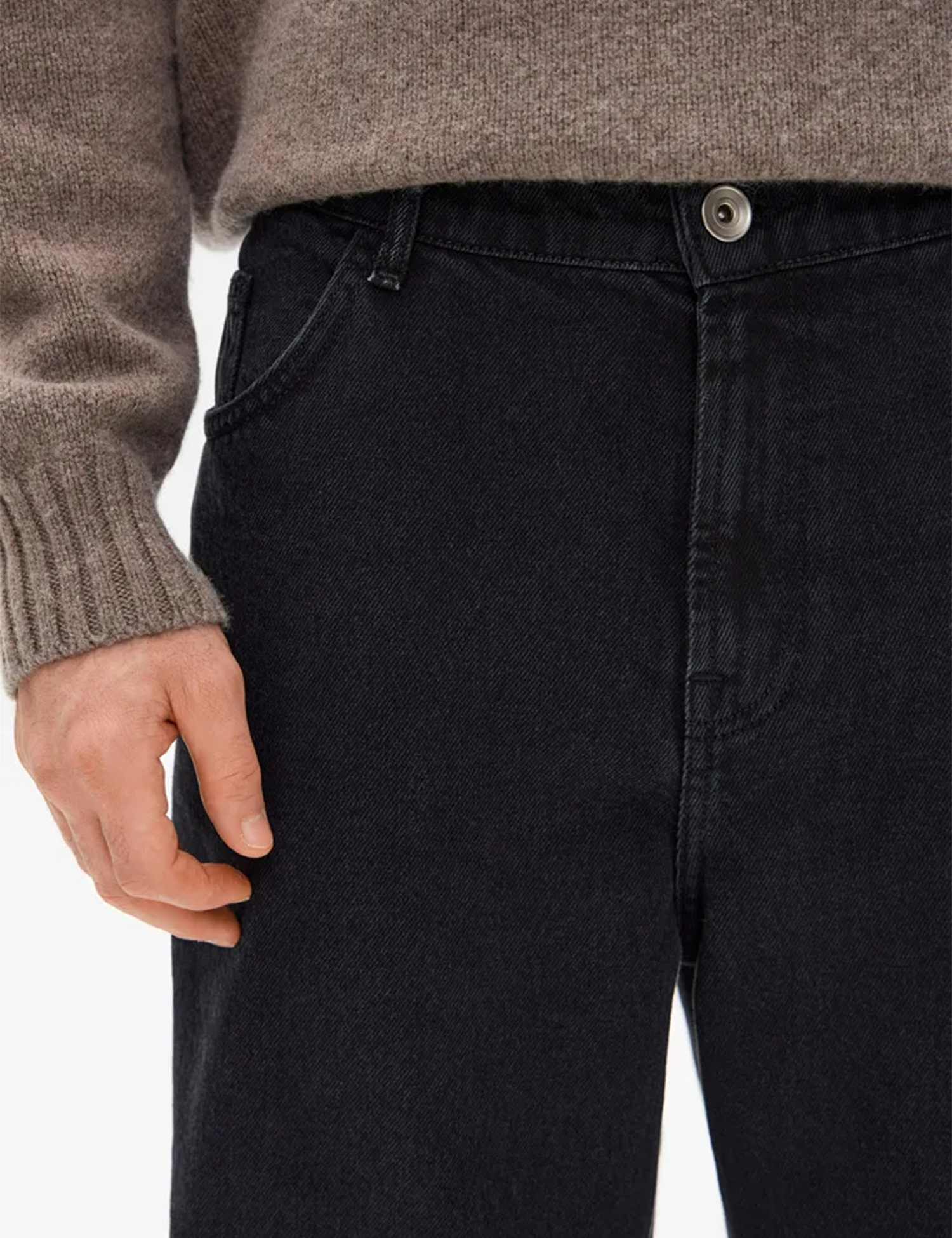 Картинка Чоловічі темно-сірі джинси прямого крою