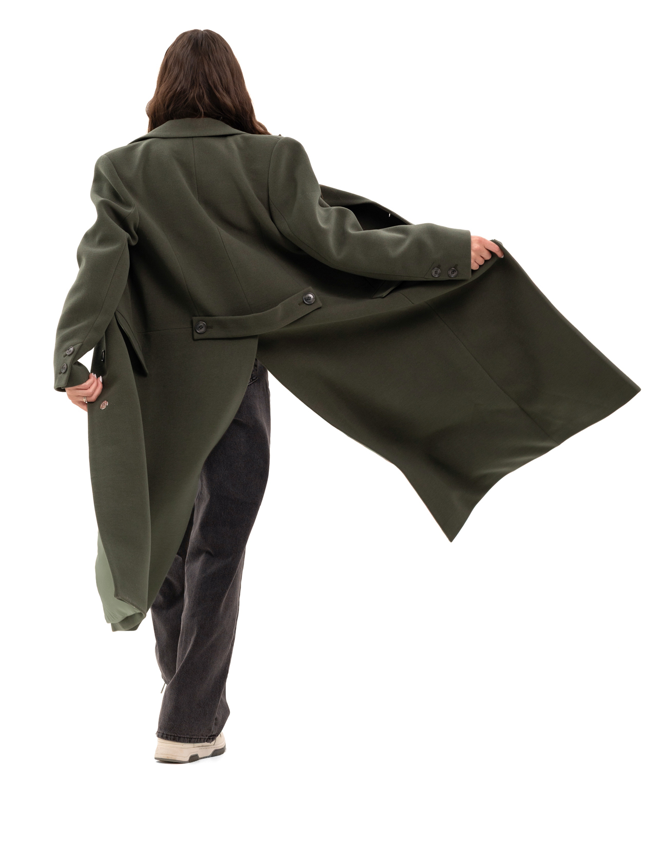 Картинка Пальто темно-зелене