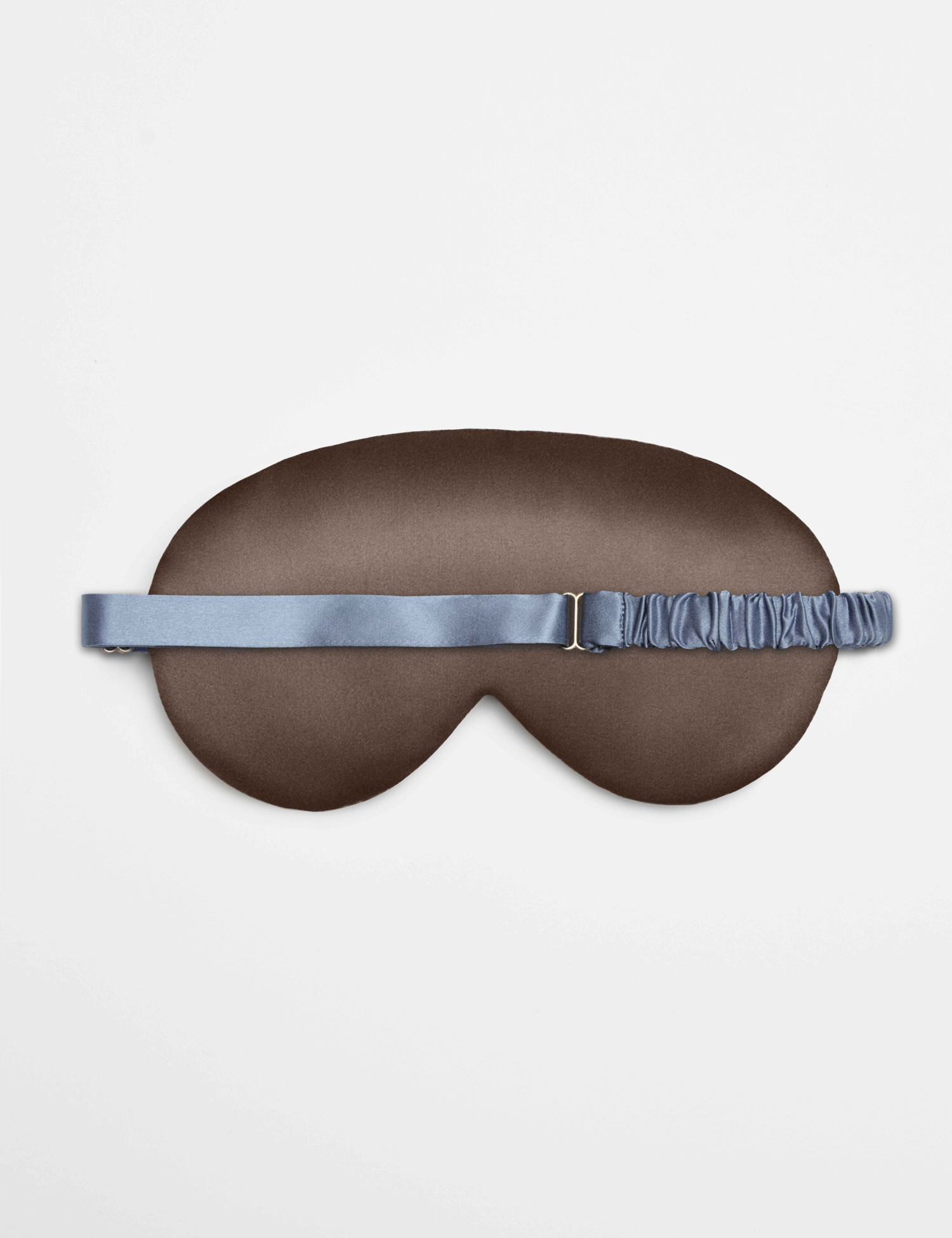 Картинка Шовкова маска для сну коричнева