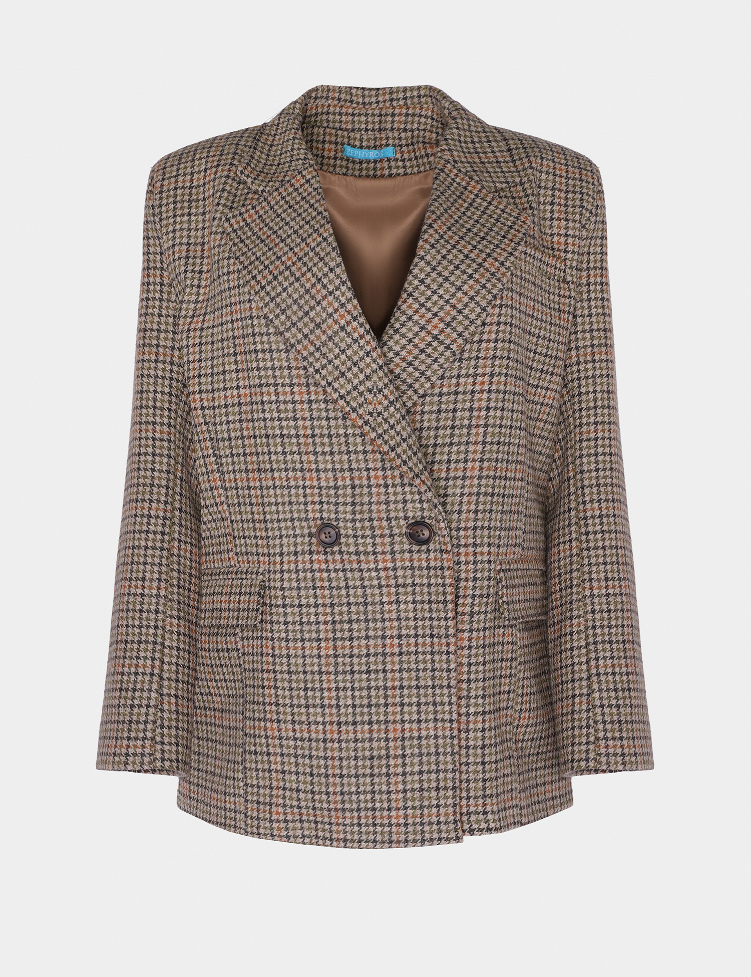 Картинка Бежевий двобортний жакет з вовни