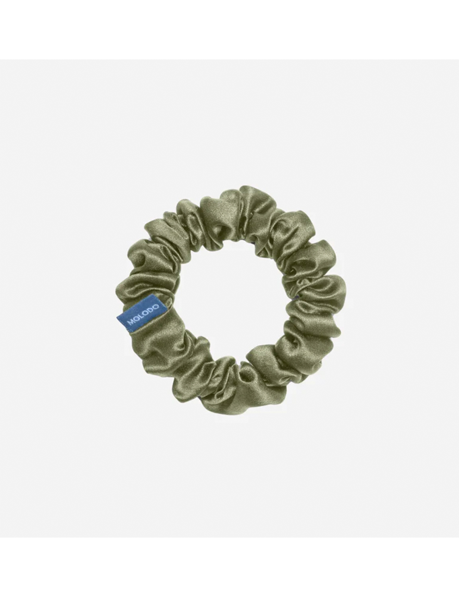 Картинка Шовкова резинка для волосся світло-зелена