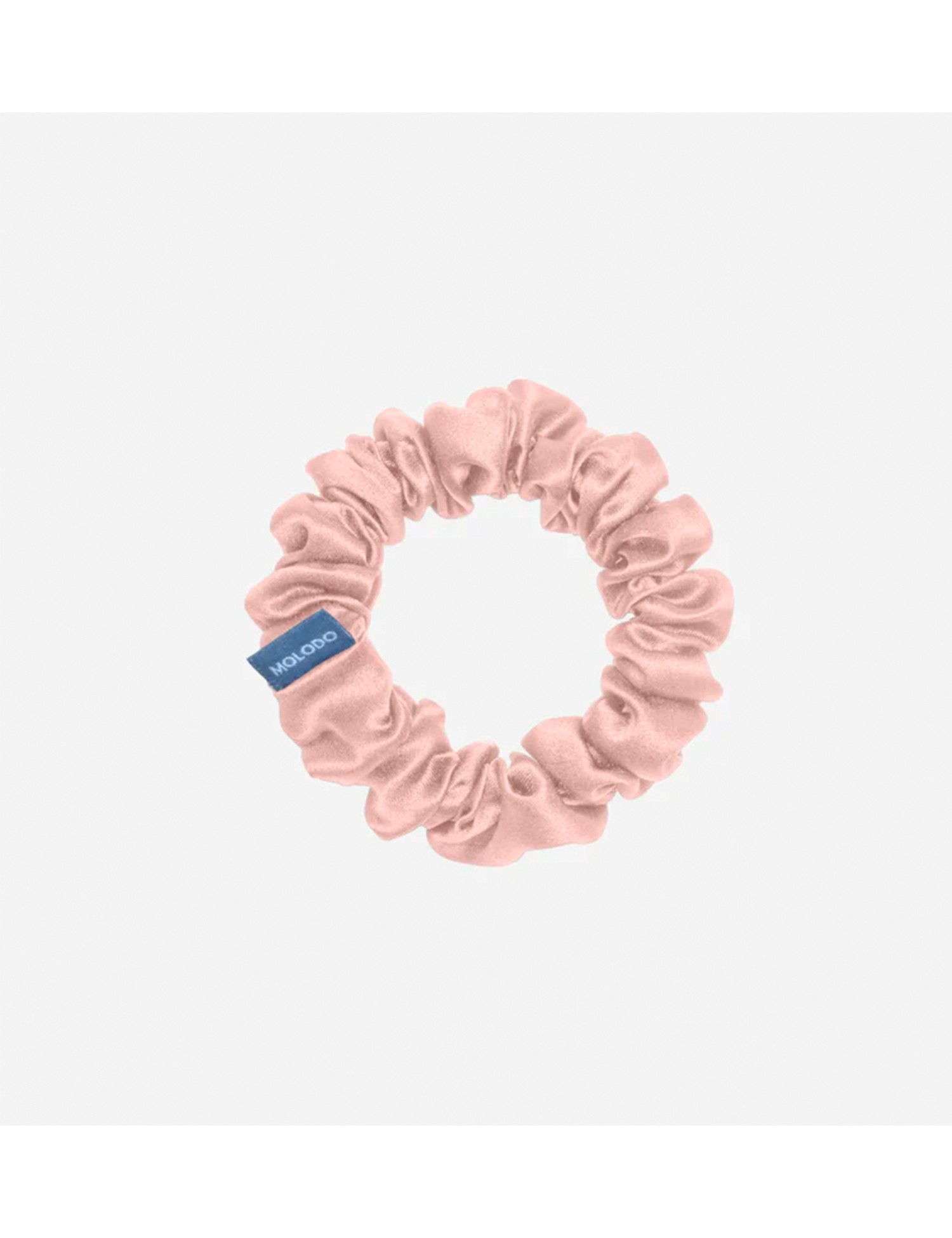 Картинка Шовкова резинка для волосся рожева