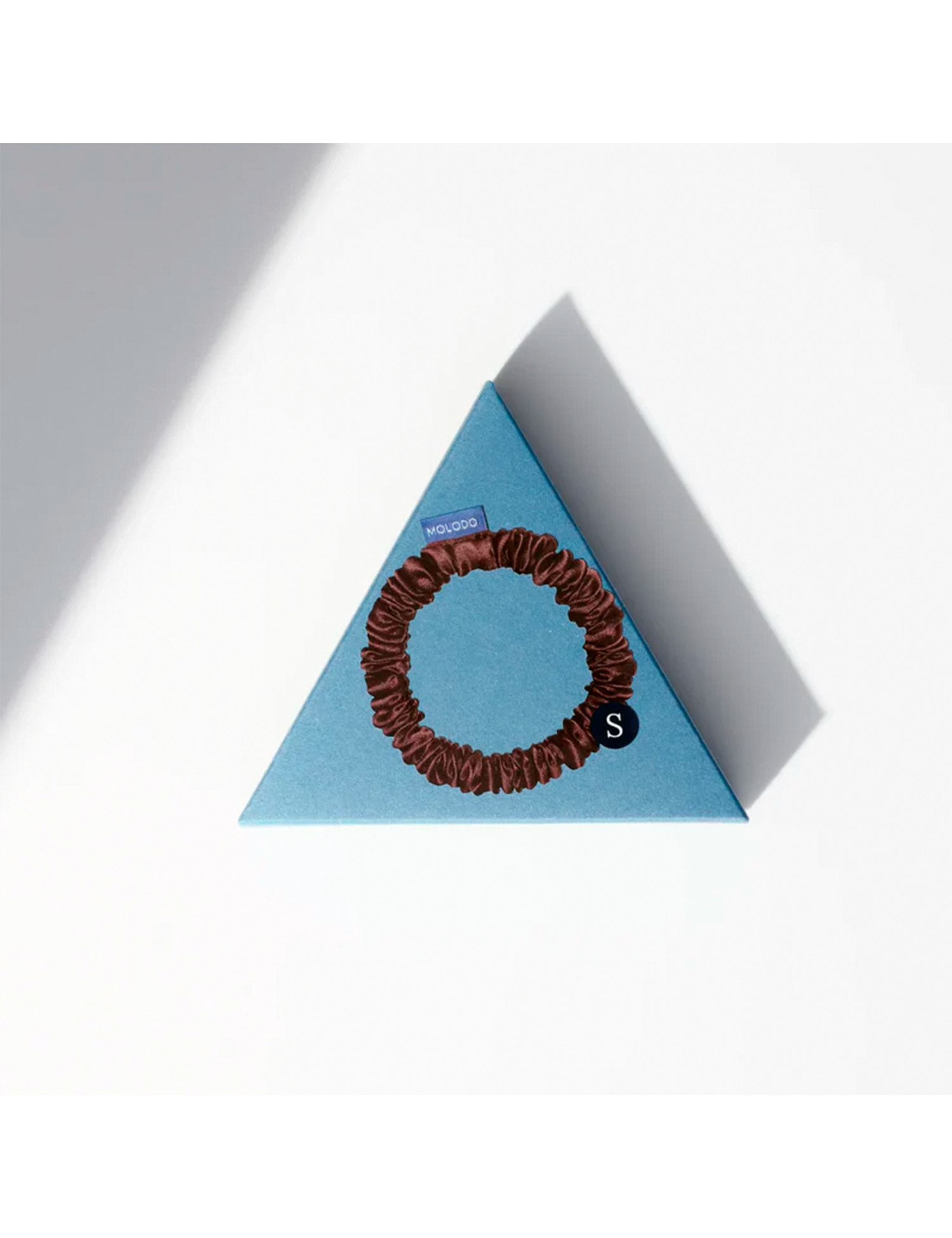 Картинка Шовоква резинка для волосся коричнева