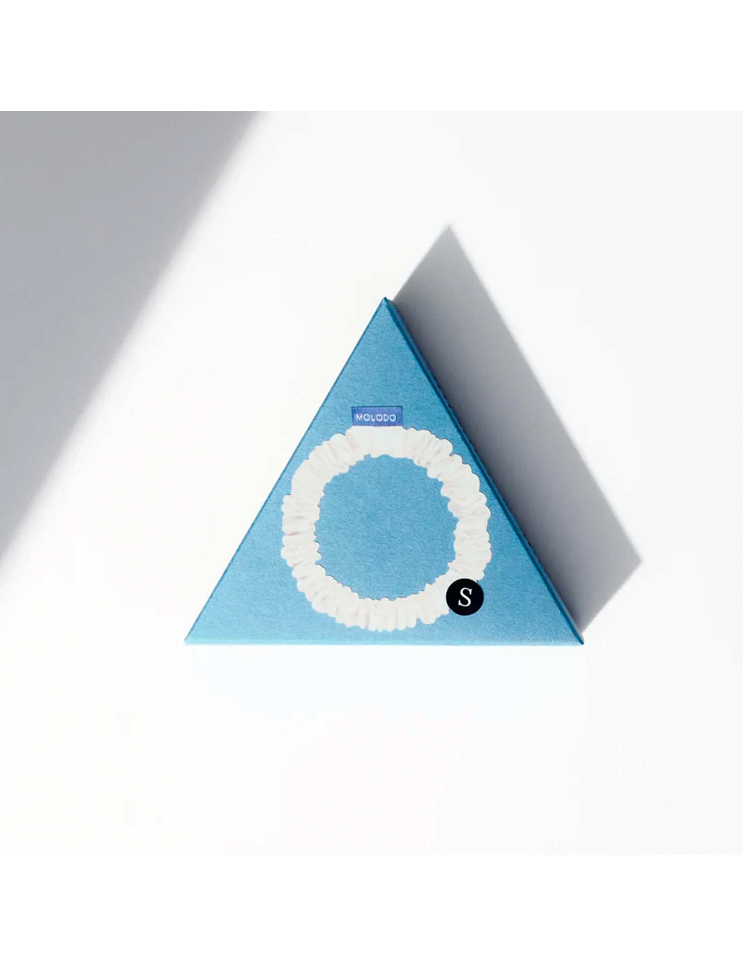 Картинка Шовоква резинка для волосся біла