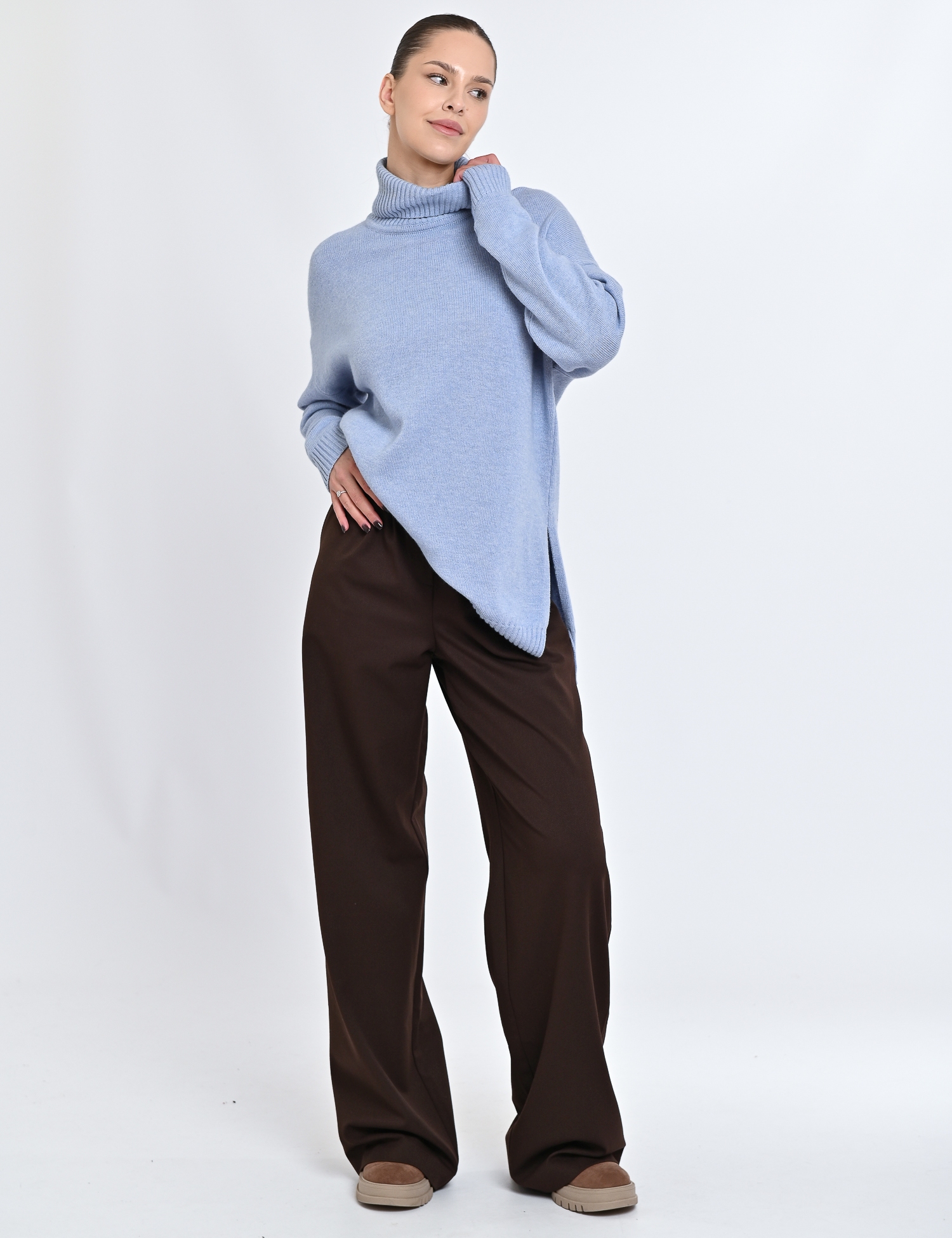 Картинка Брюки темно-коричневі