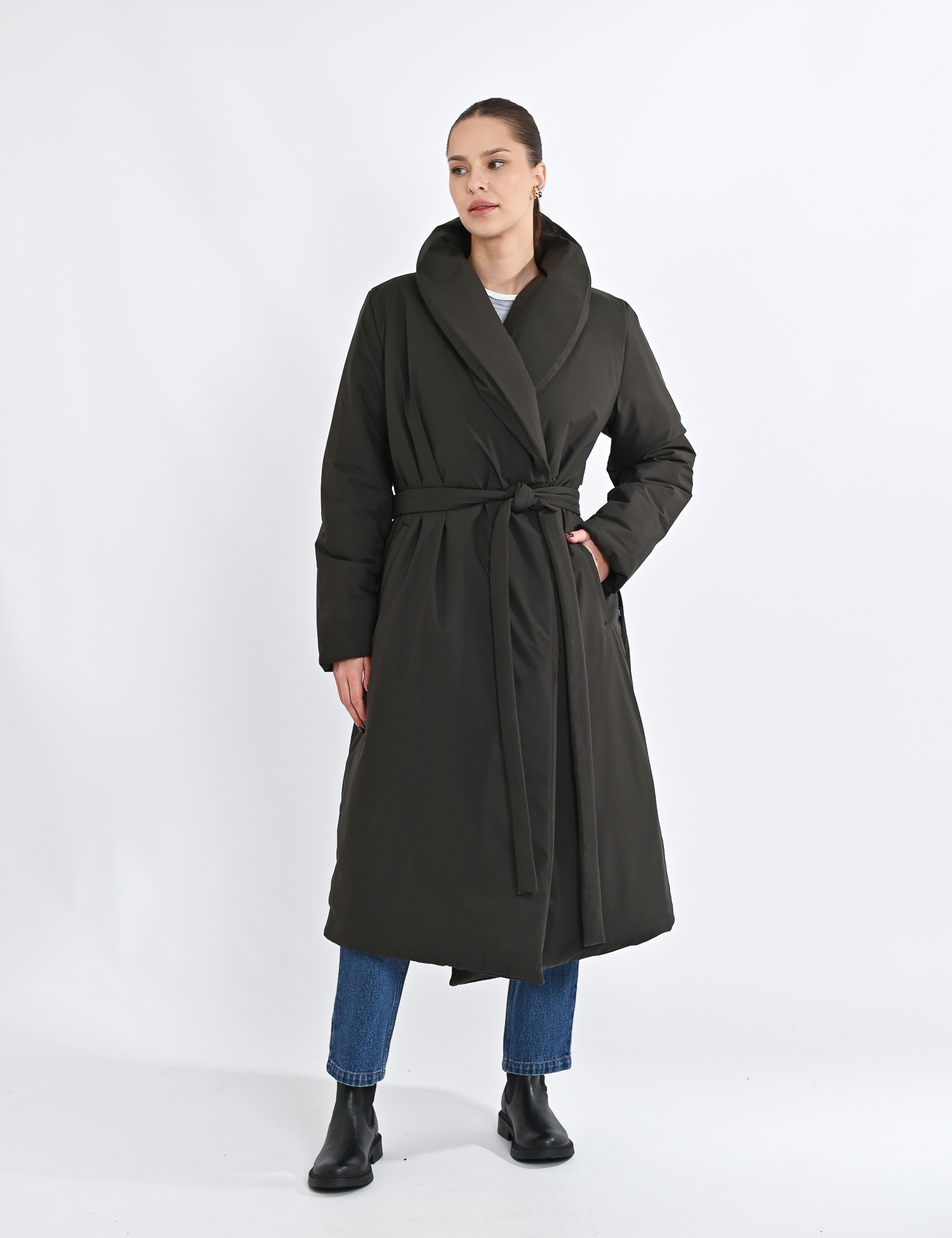 Картинка Пуховик темно-зелений