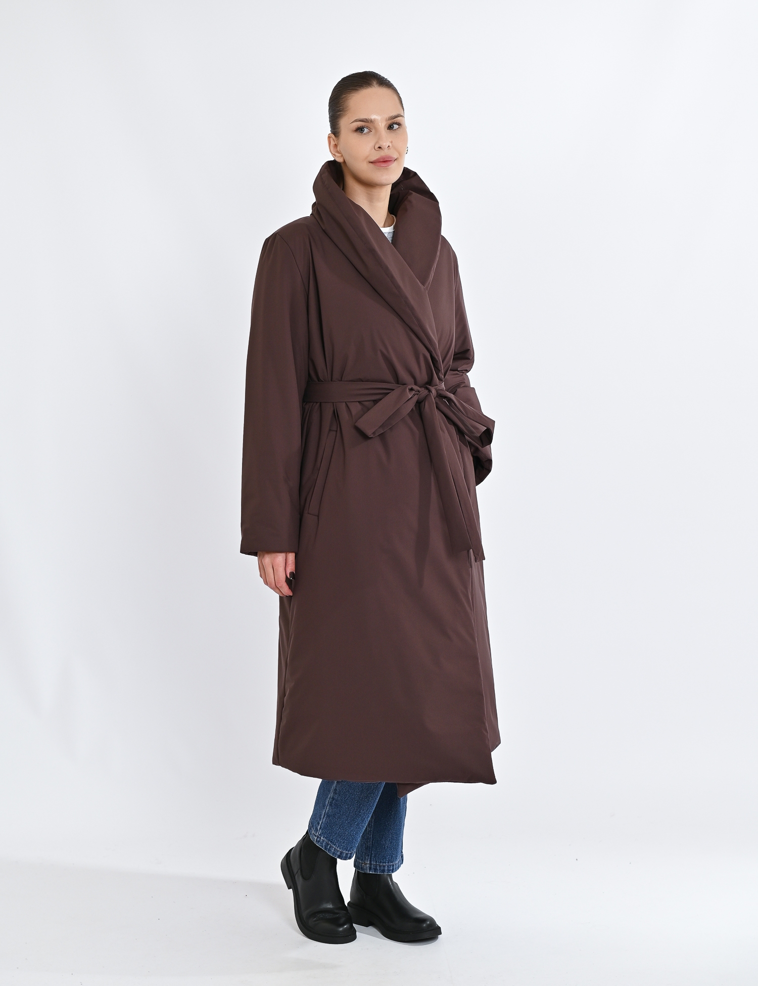 Картинка Пуховик коричневий