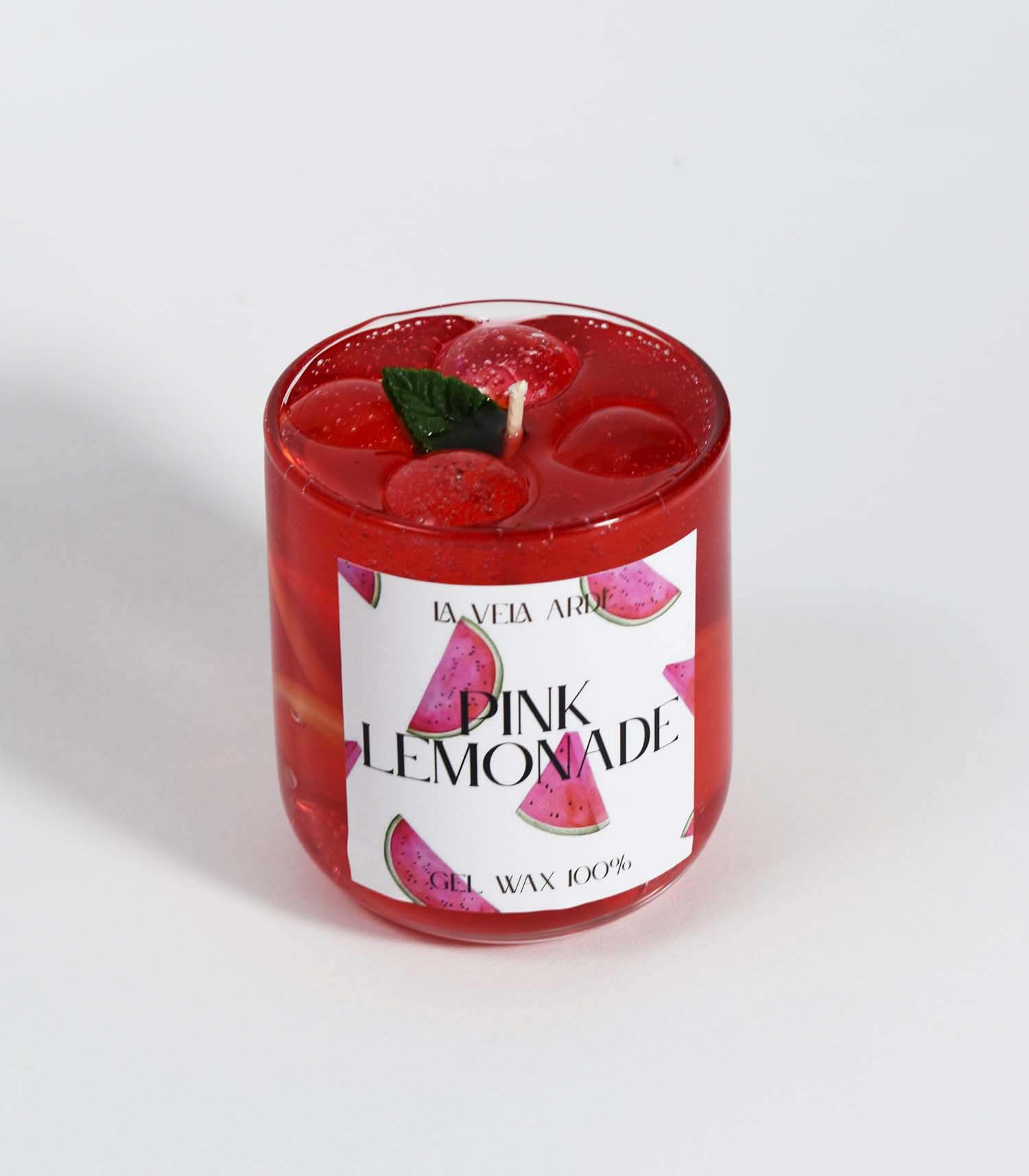 Картинка Свічка "PINK LEMONADE" з ароматом - лимонад з кавуна.