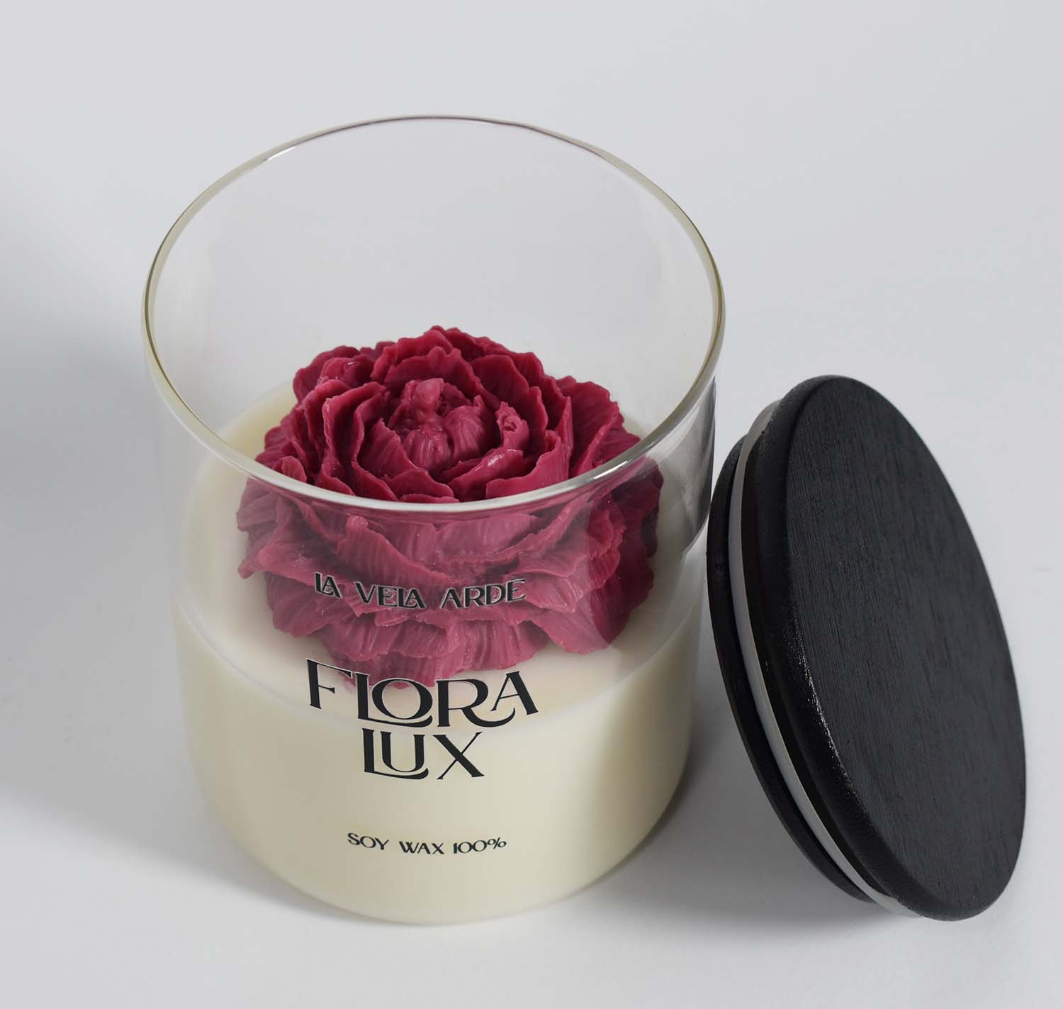 Картинка Свічка Flora Lux, з ароматом букету троянд