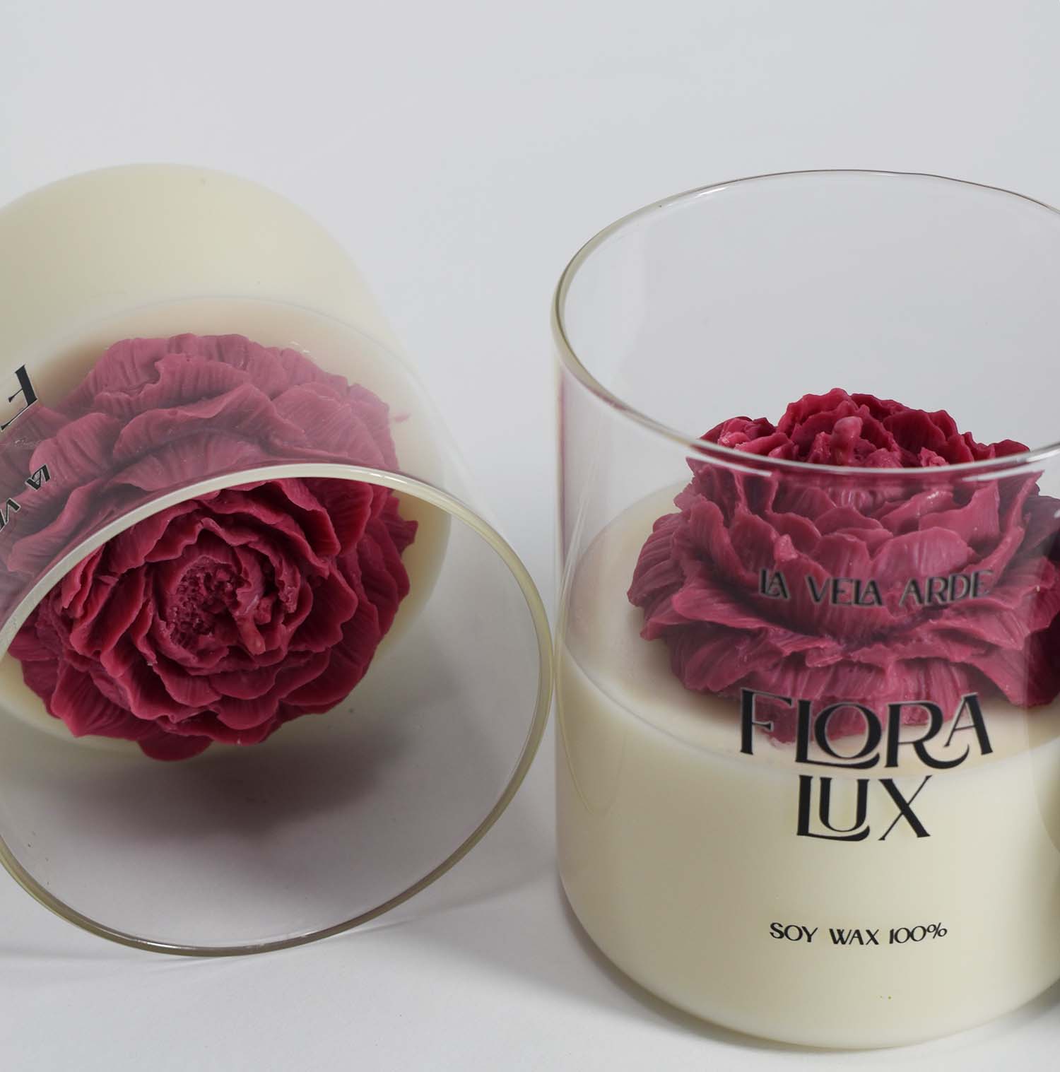 Картинка Свічка Flora Lux, з ароматом букету троянд