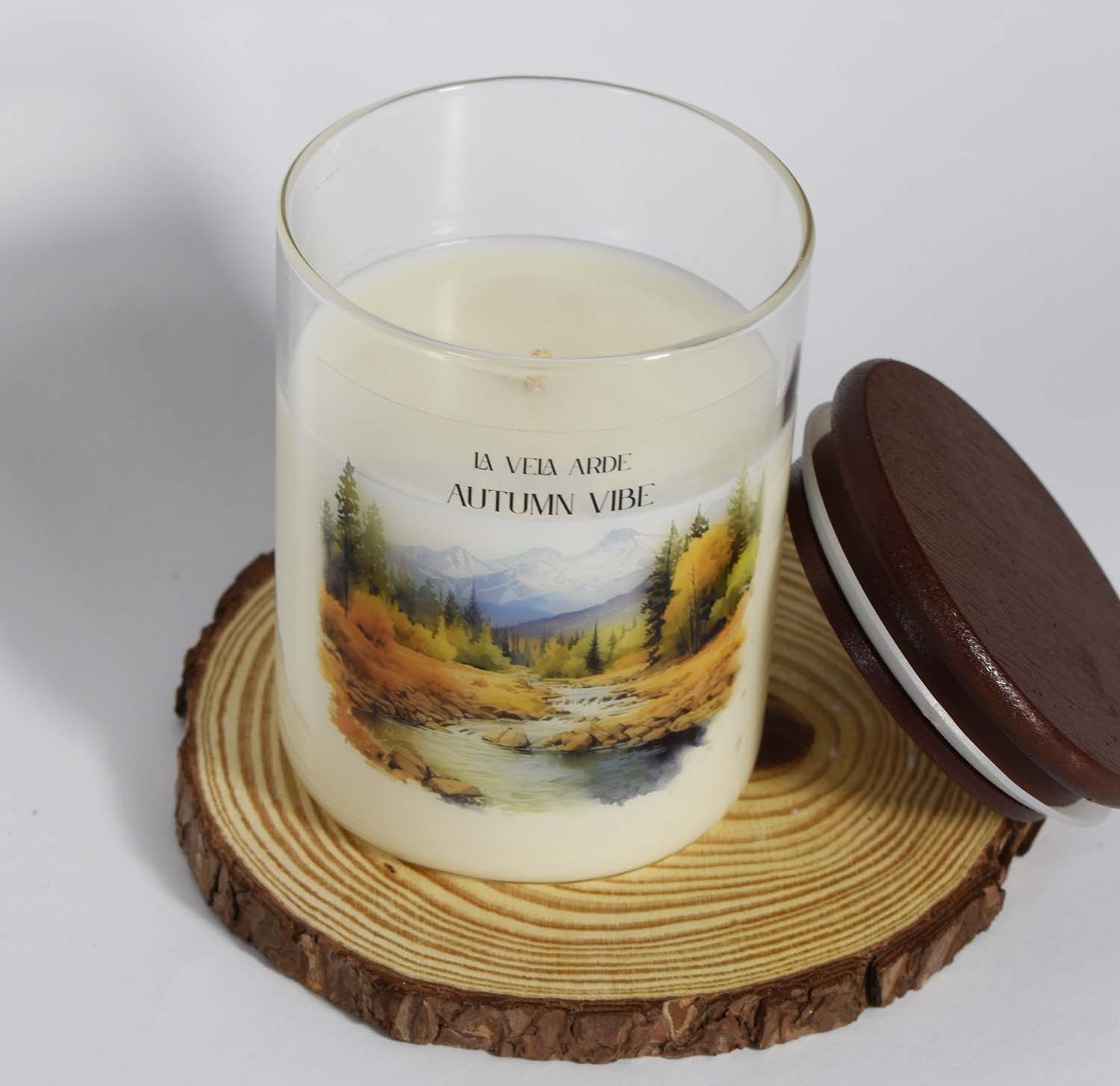 Картинка Свічка "AUTMN WIBE" з ароматом - ліси Аспену