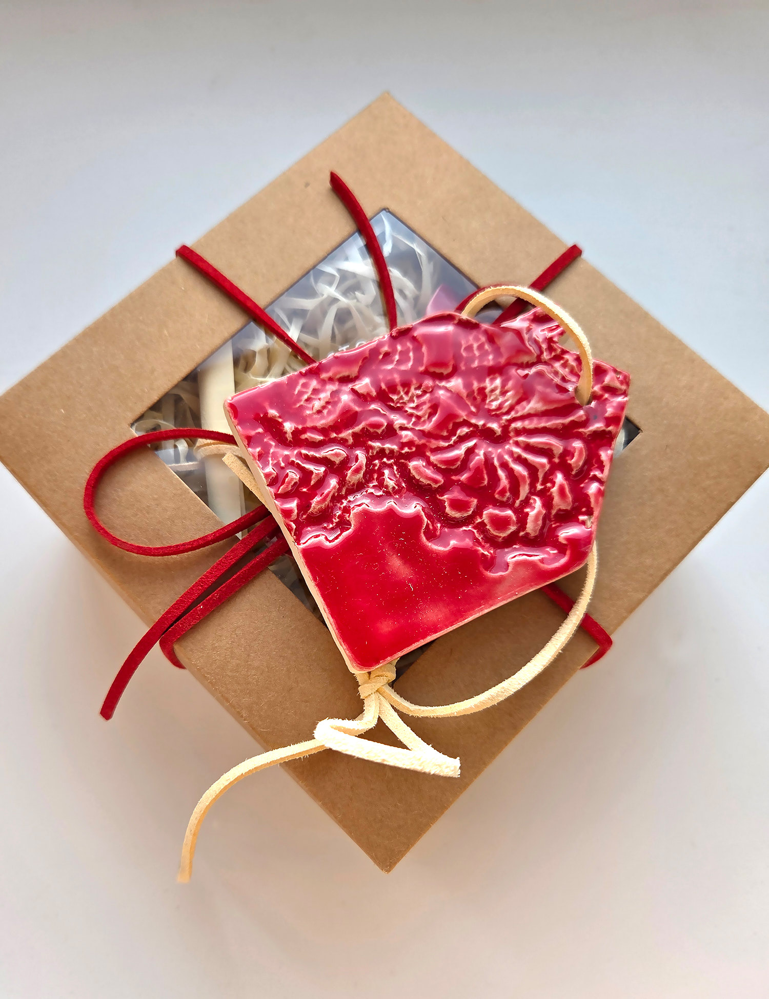 Картинка Новорічна керамічна прикраса [БУДИНОЧОК]